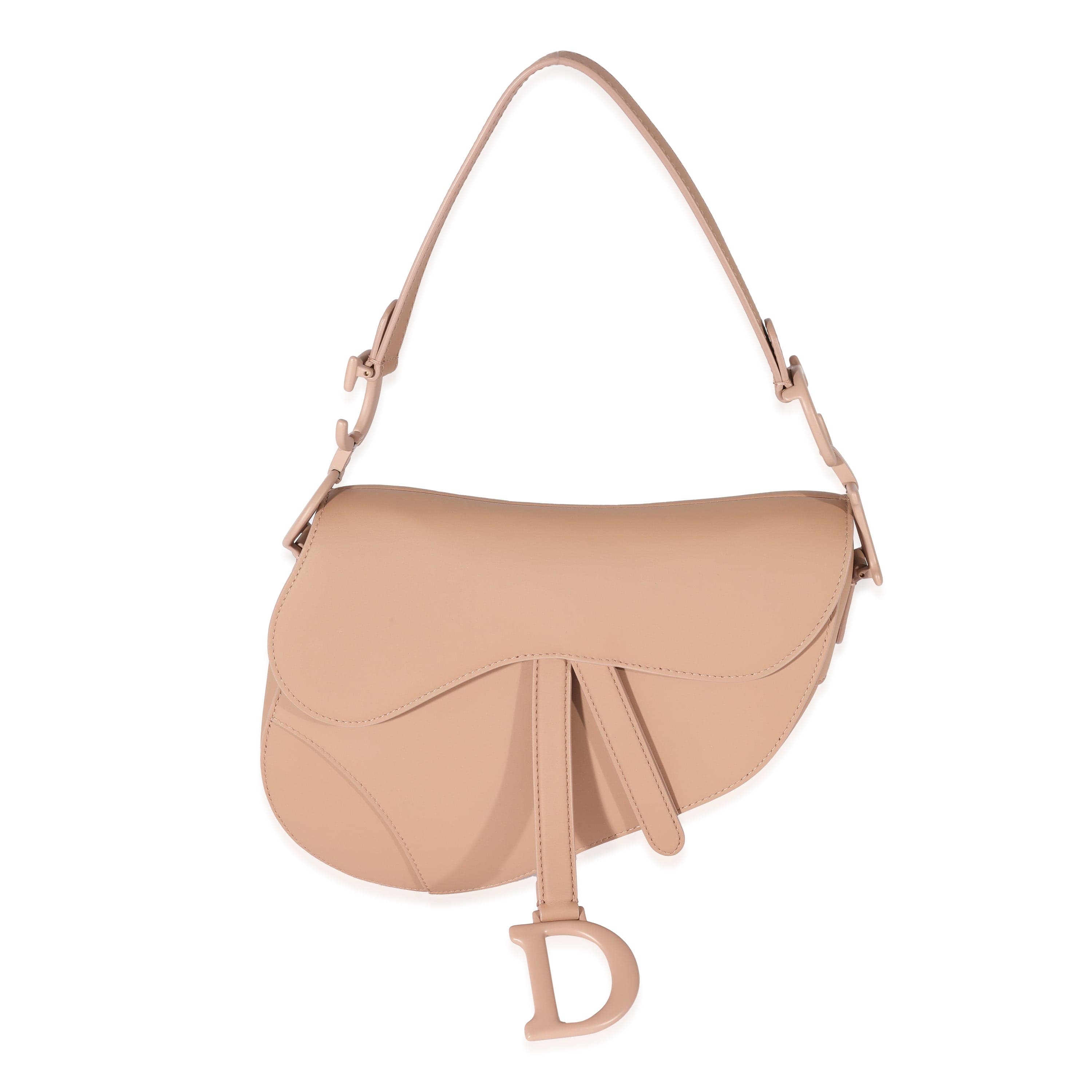 Christian Dior Christian Dior Beige Leather Ultramatte Saddle Bag