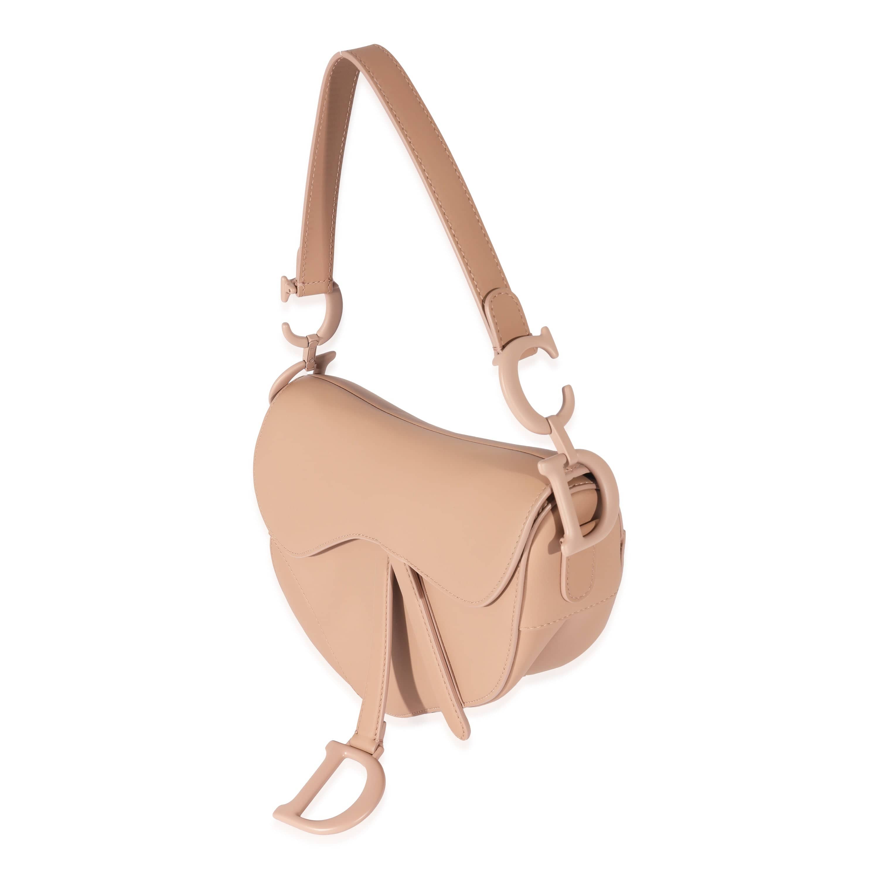 Christian Dior Christian Dior Beige Leather Ultramatte Saddle Bag