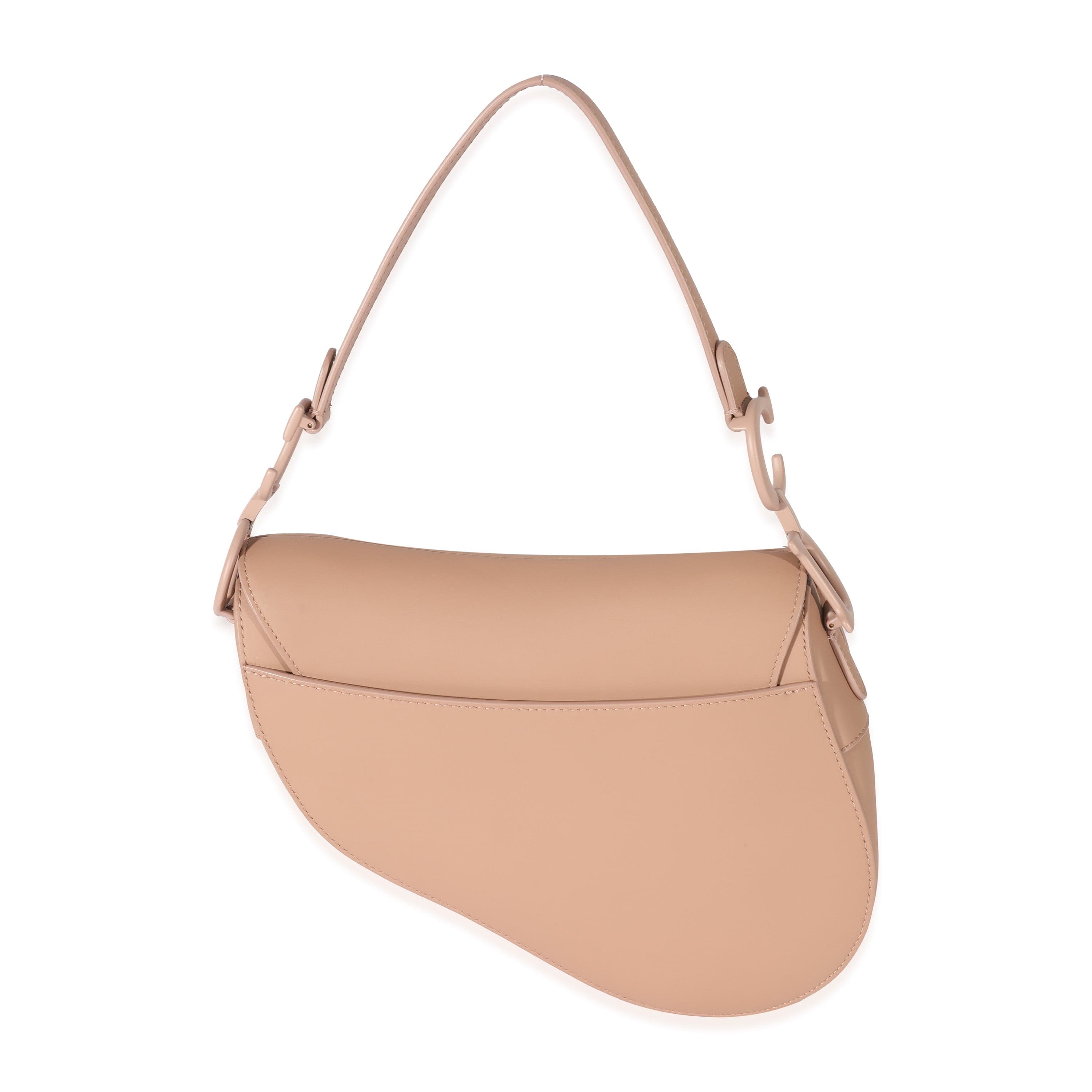 Christian Dior Christian Dior Beige Leather Ultramatte Saddle Bag