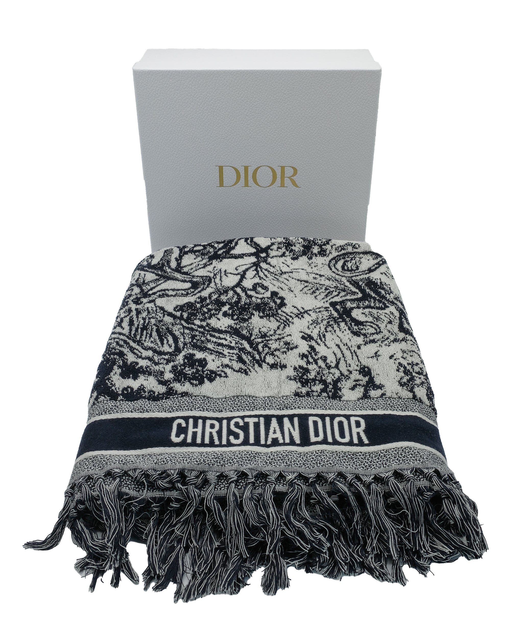 Christian Dior Dior Towel Black and White RJC2876