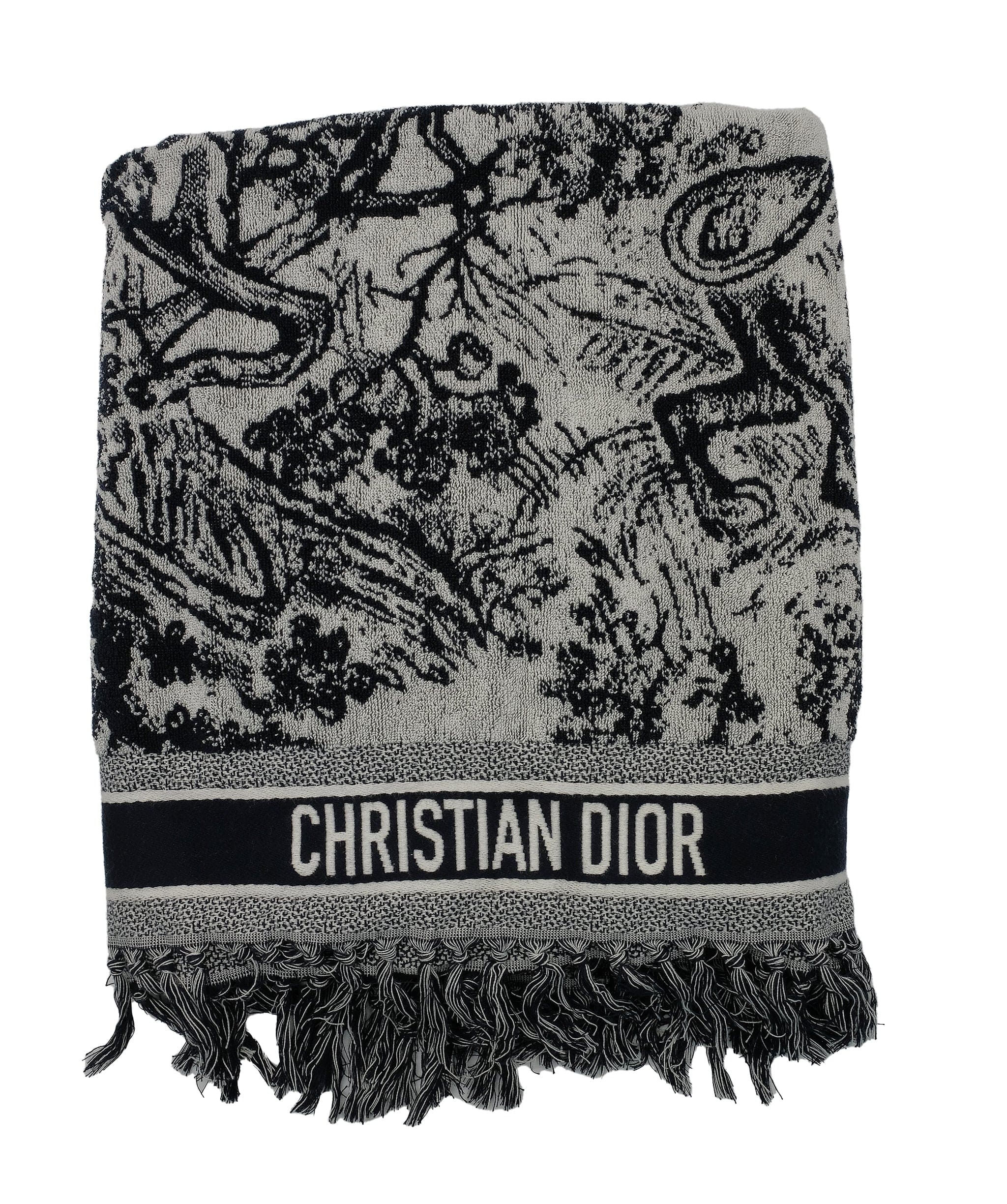 Christian Dior Dior Towel Black and White RJC2876