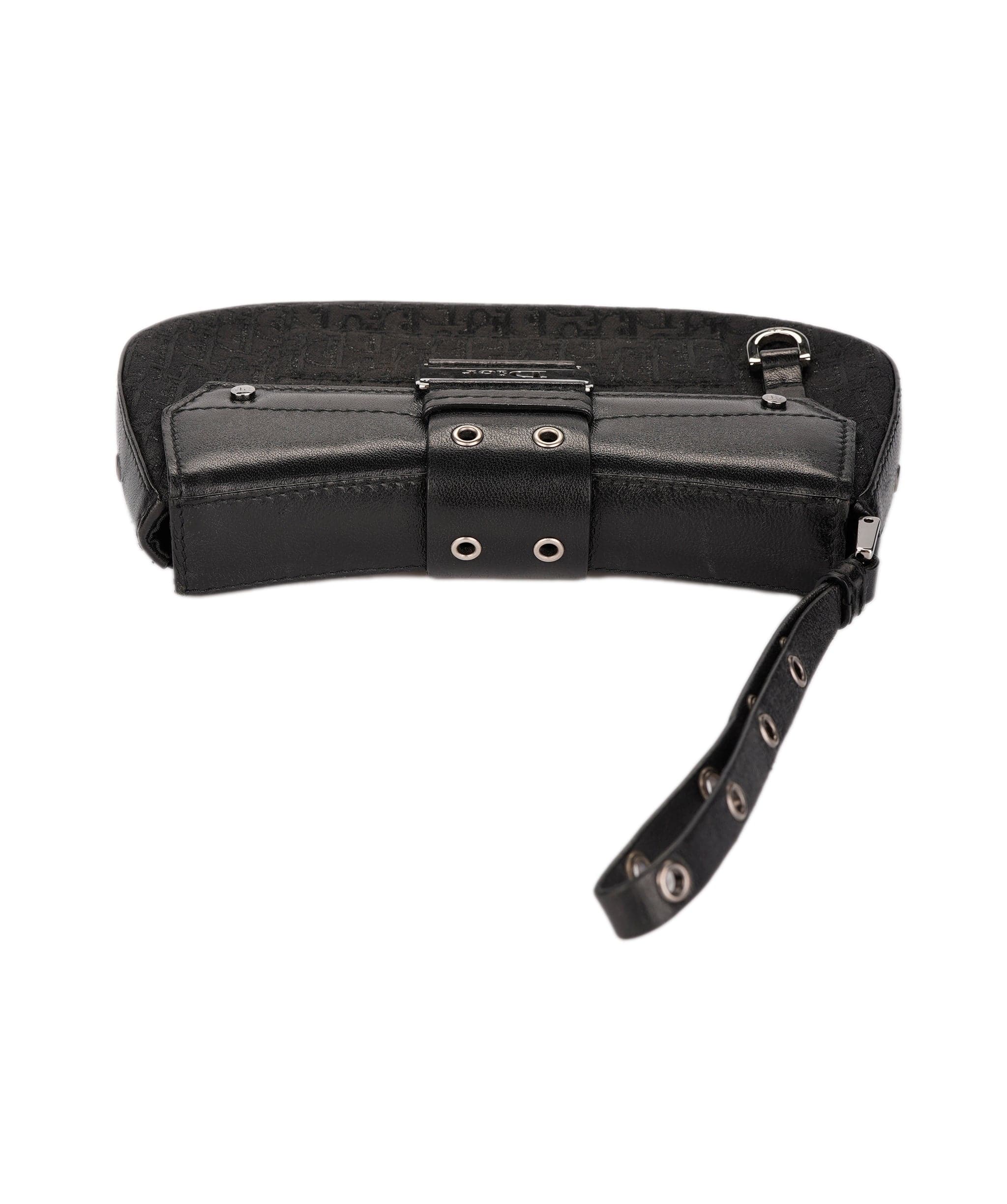 Christian Dior Dior Trotter Clutch Bag Black DXBS1836