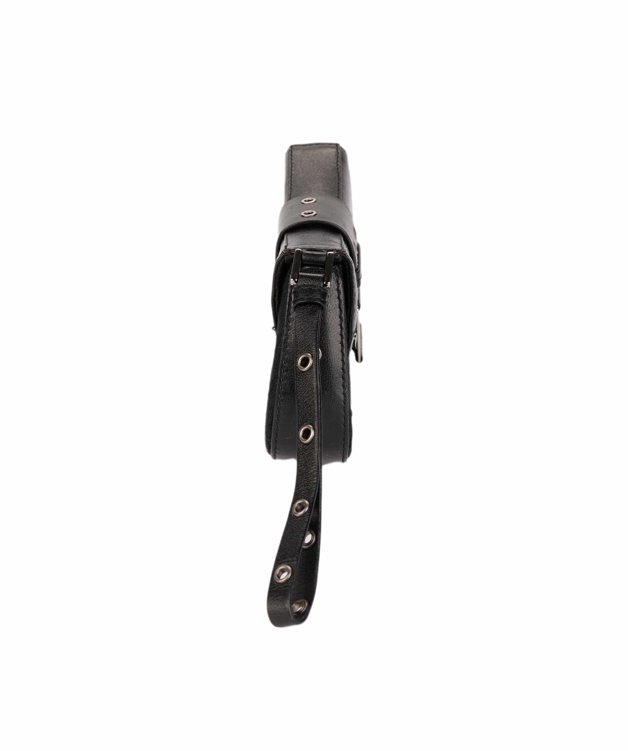 Christian Dior Dior Trotter Clutch Bag Black DXBS1836