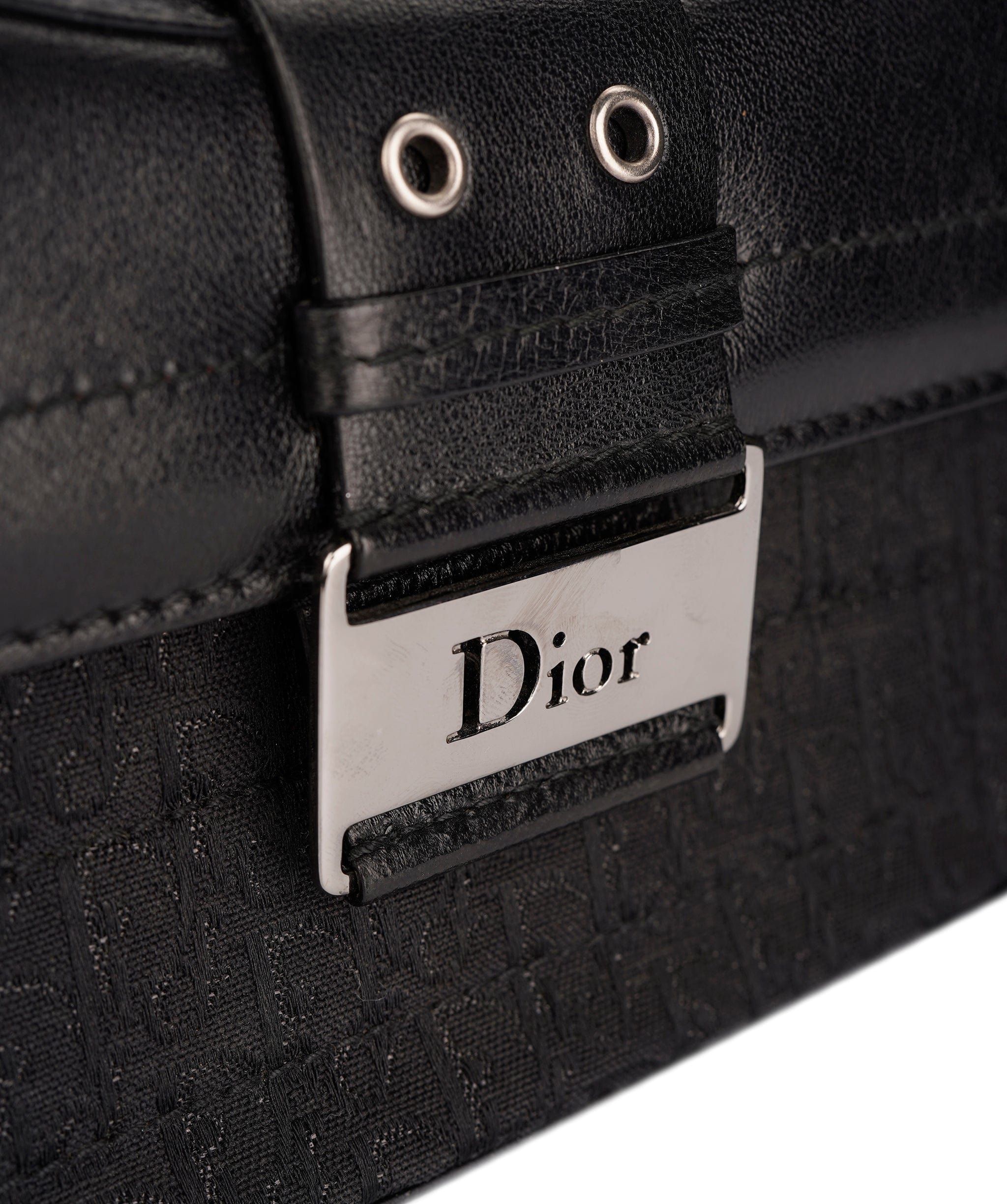 Christian Dior Dior Trotter Clutch Bag Black DXBS1836
