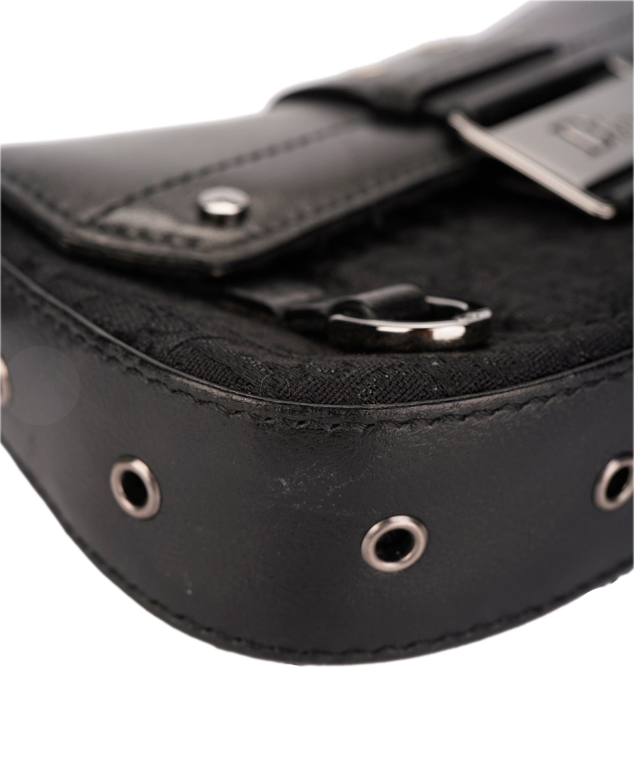 Christian Dior Dior Trotter Clutch Bag Black DXBS1836