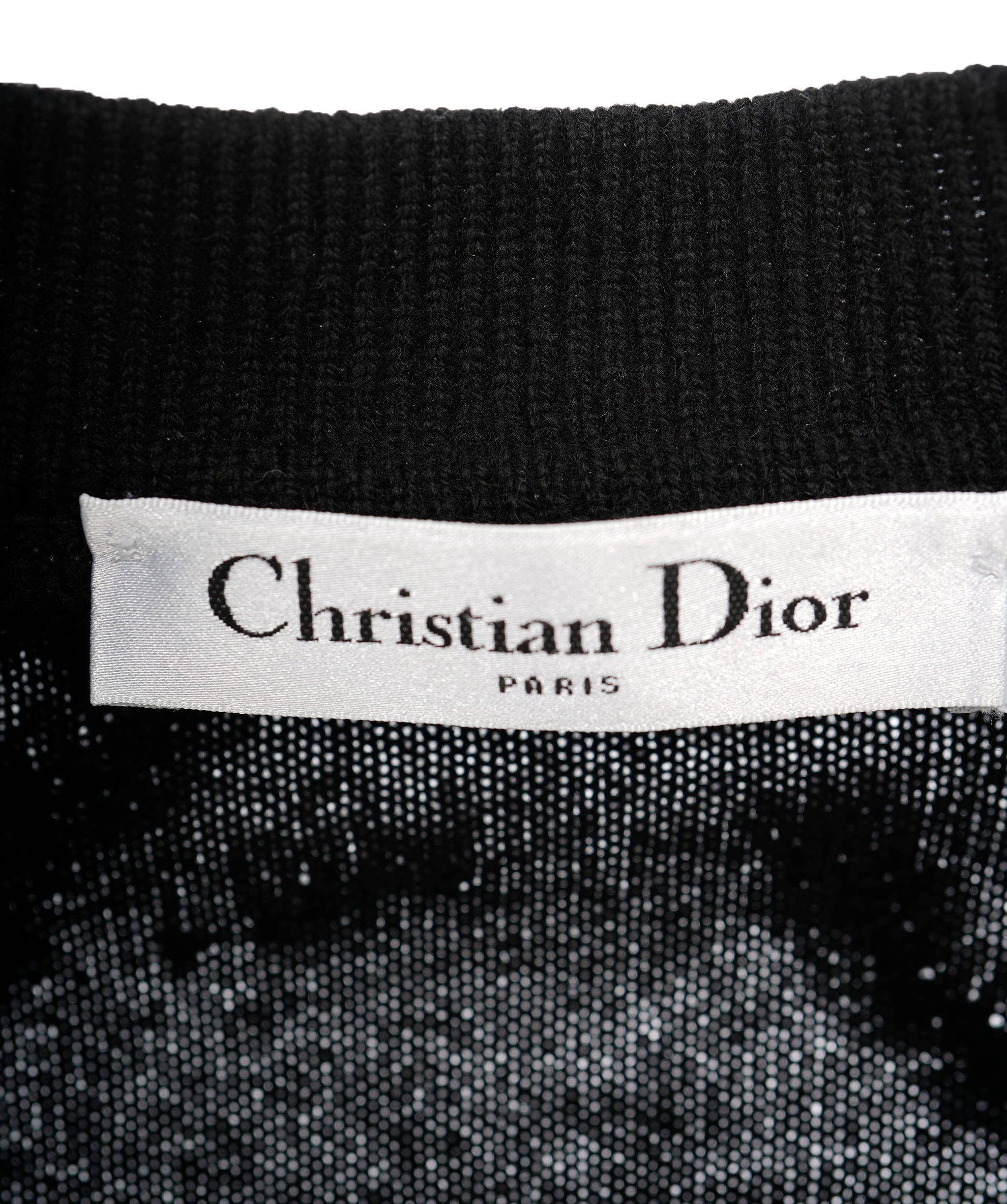 Christian Dior Christian Dior Black Fringe Jumper  ALL0673