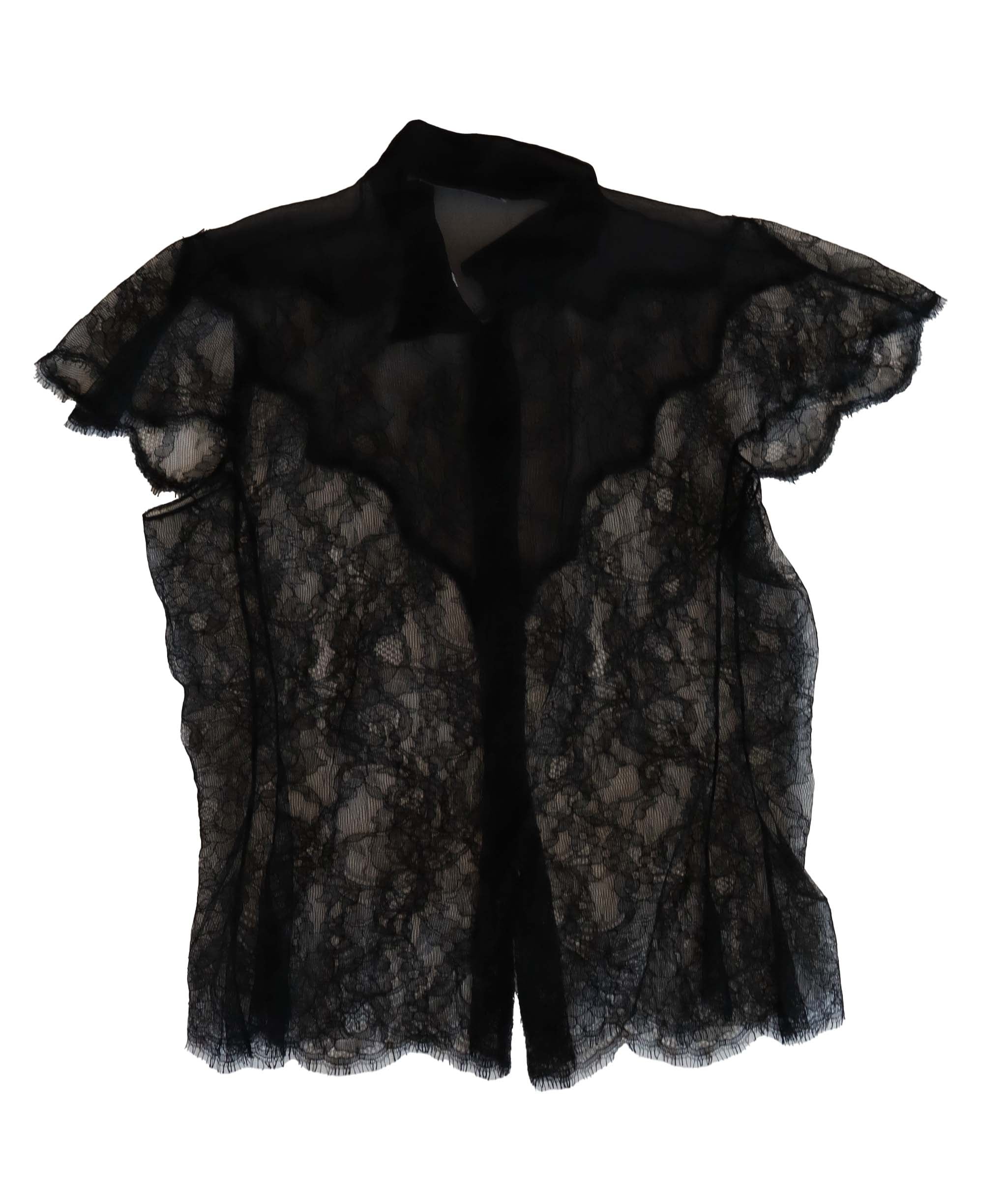 Christian Dior Christian Dior Black Lace Shirt - AGC1805