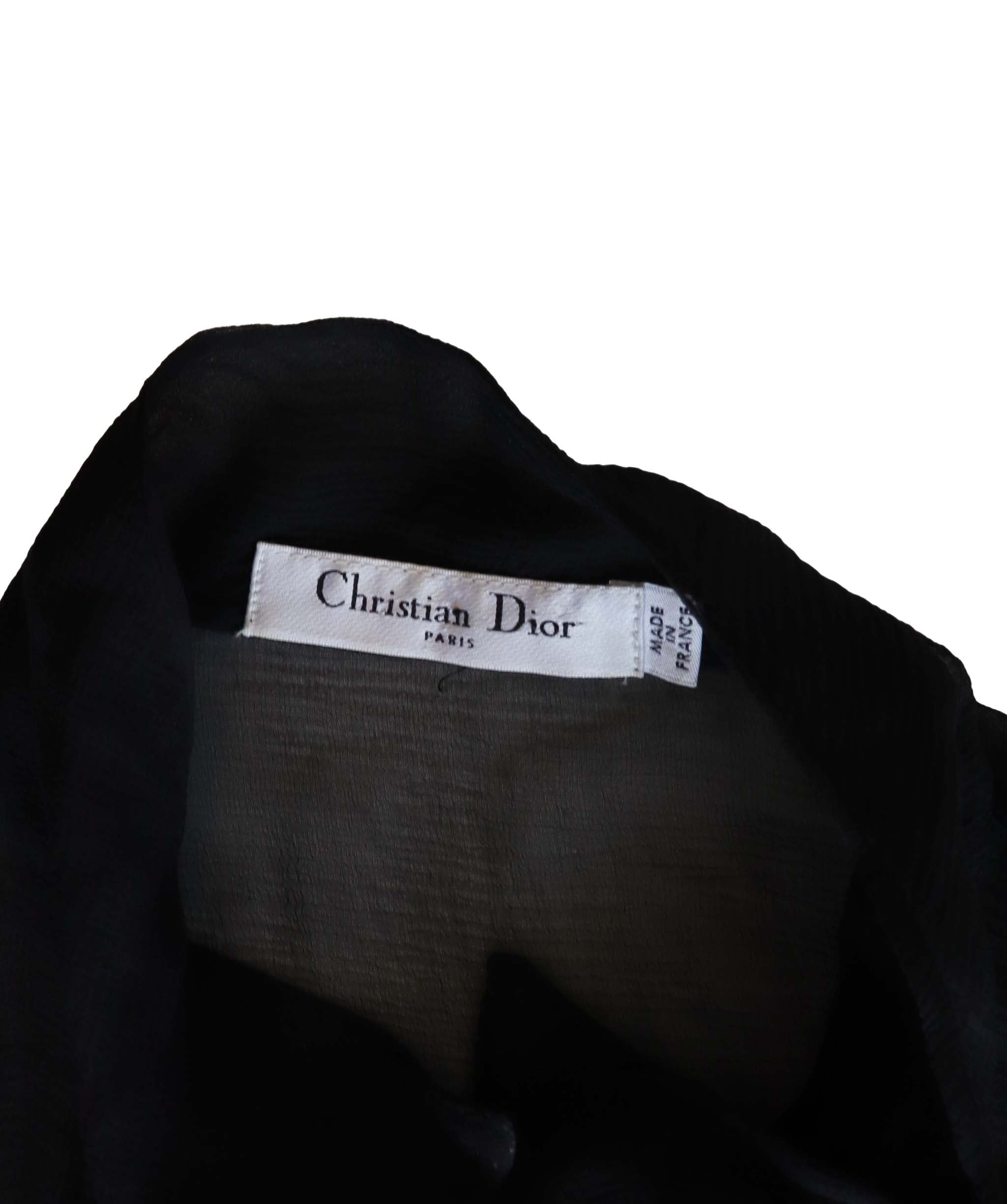 Christian Dior Christian Dior Black Lace Shirt - AGC1805