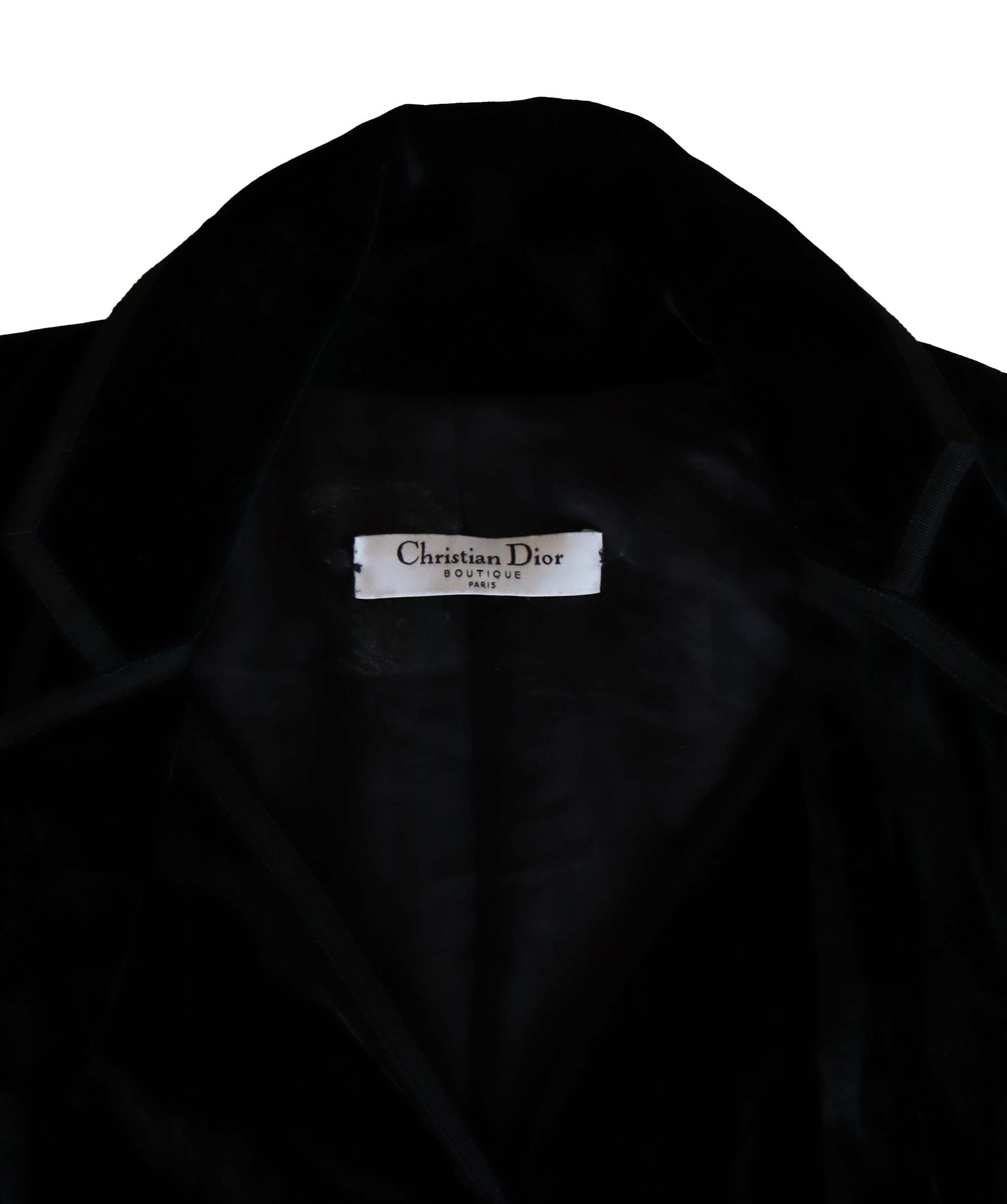 Christian Dior Christian Dior black velvet Jacket AGC1891