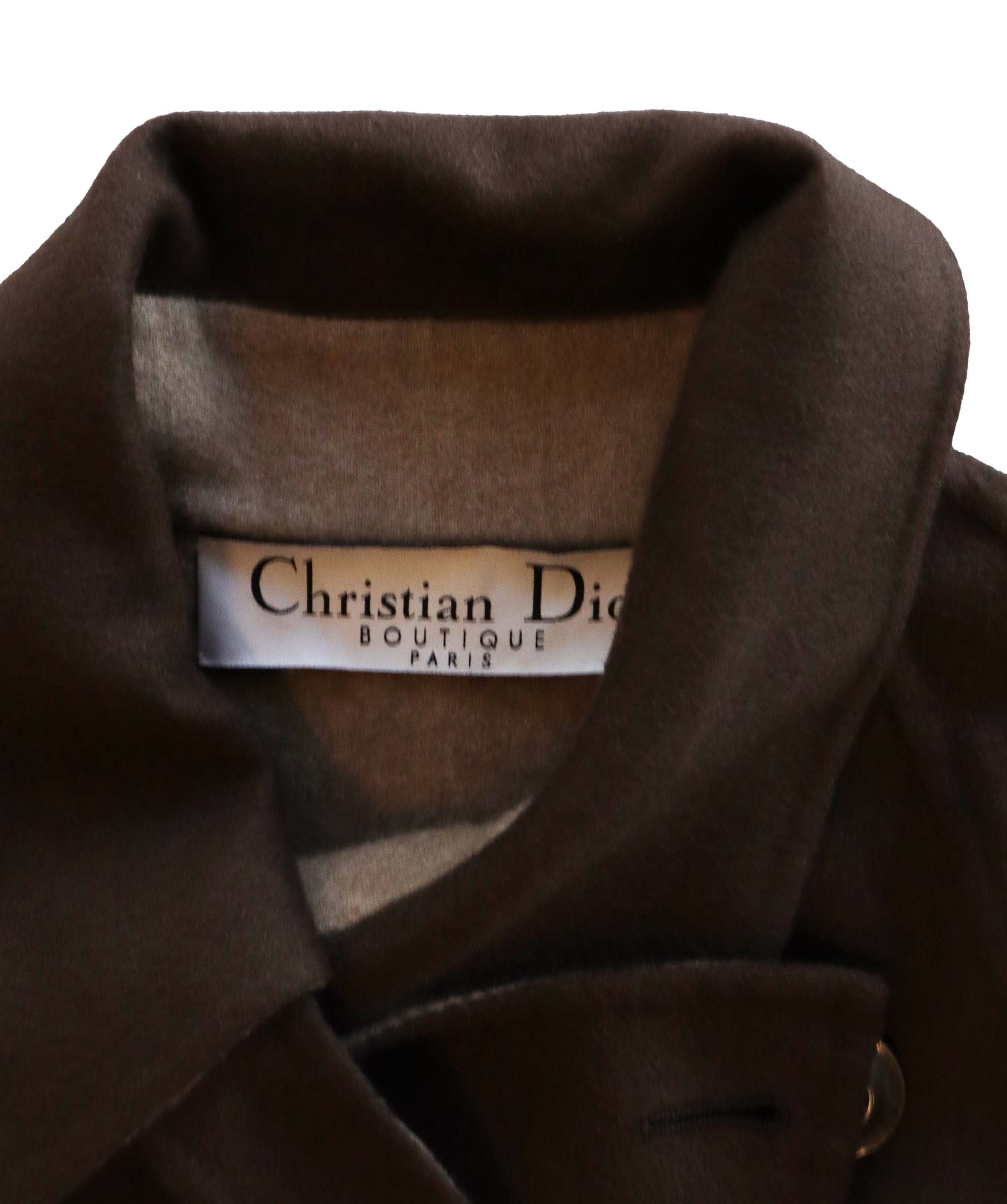 Christian Dior Christian Dior brown cashmere coat AGC1916