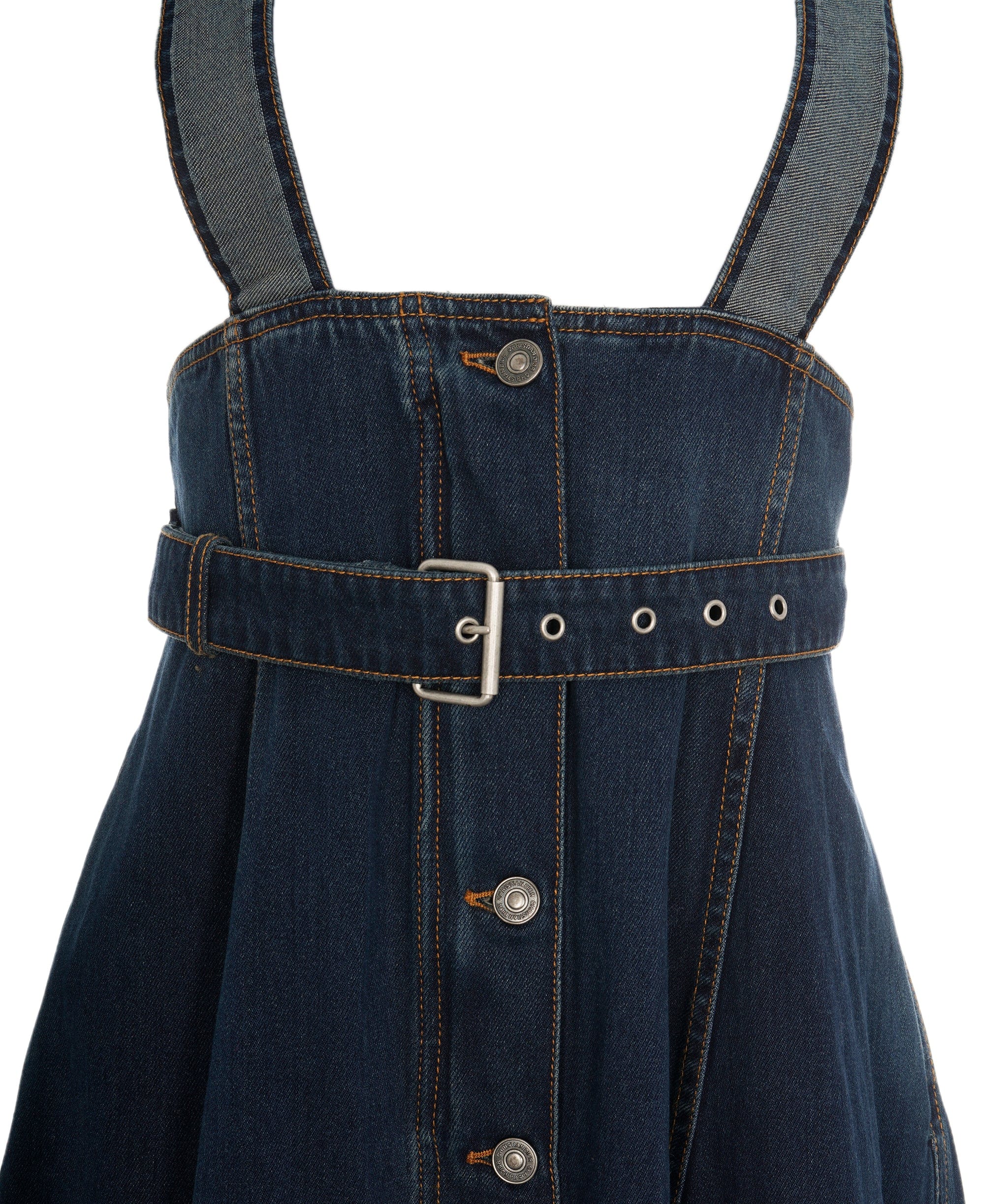 Christian Dior Christian Dior Denim Skirt with braces ALL0668