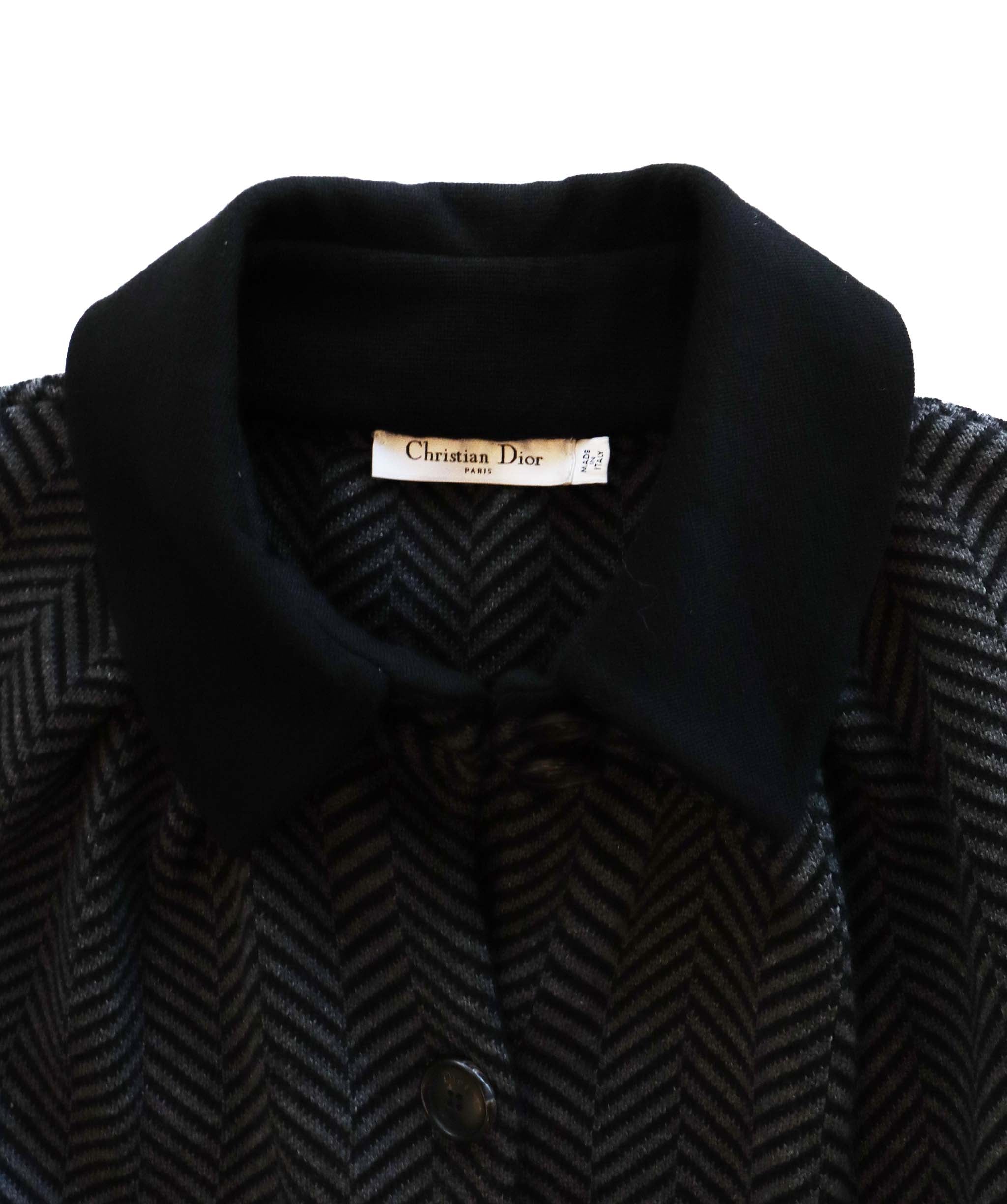 Christian Dior Christian Dior Grey and stripe wool jacket AGC1921