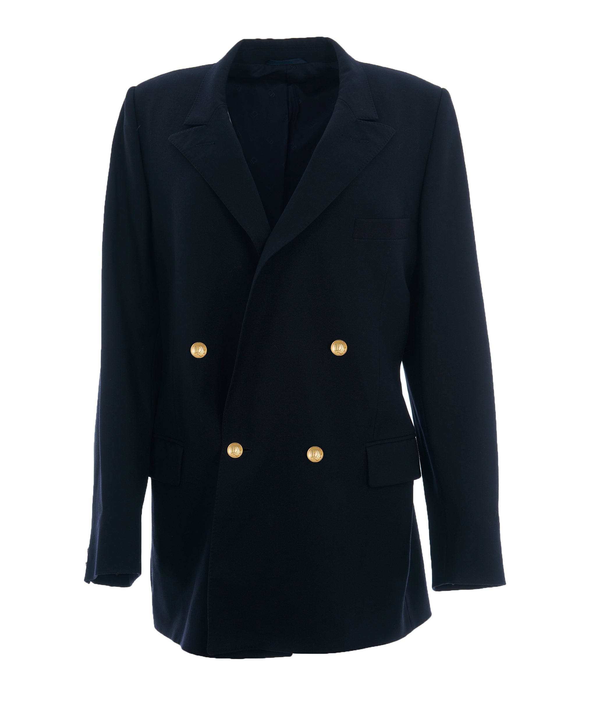 Christian Dior Christian Dior Navy Blazer with Gold Buttons  ALC1533