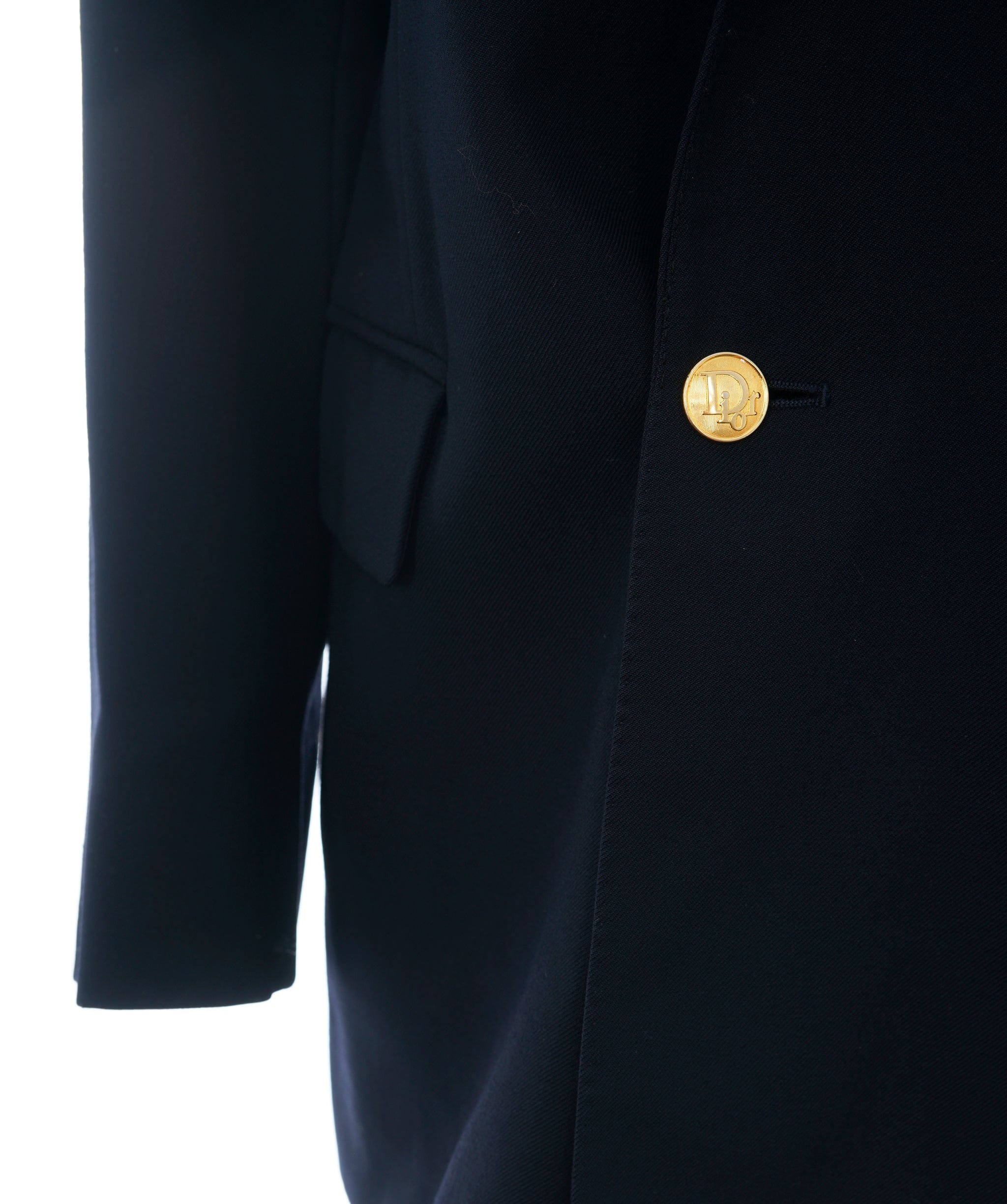 Christian Dior Christian Dior Navy Blazer with Gold Buttons  ALC1533