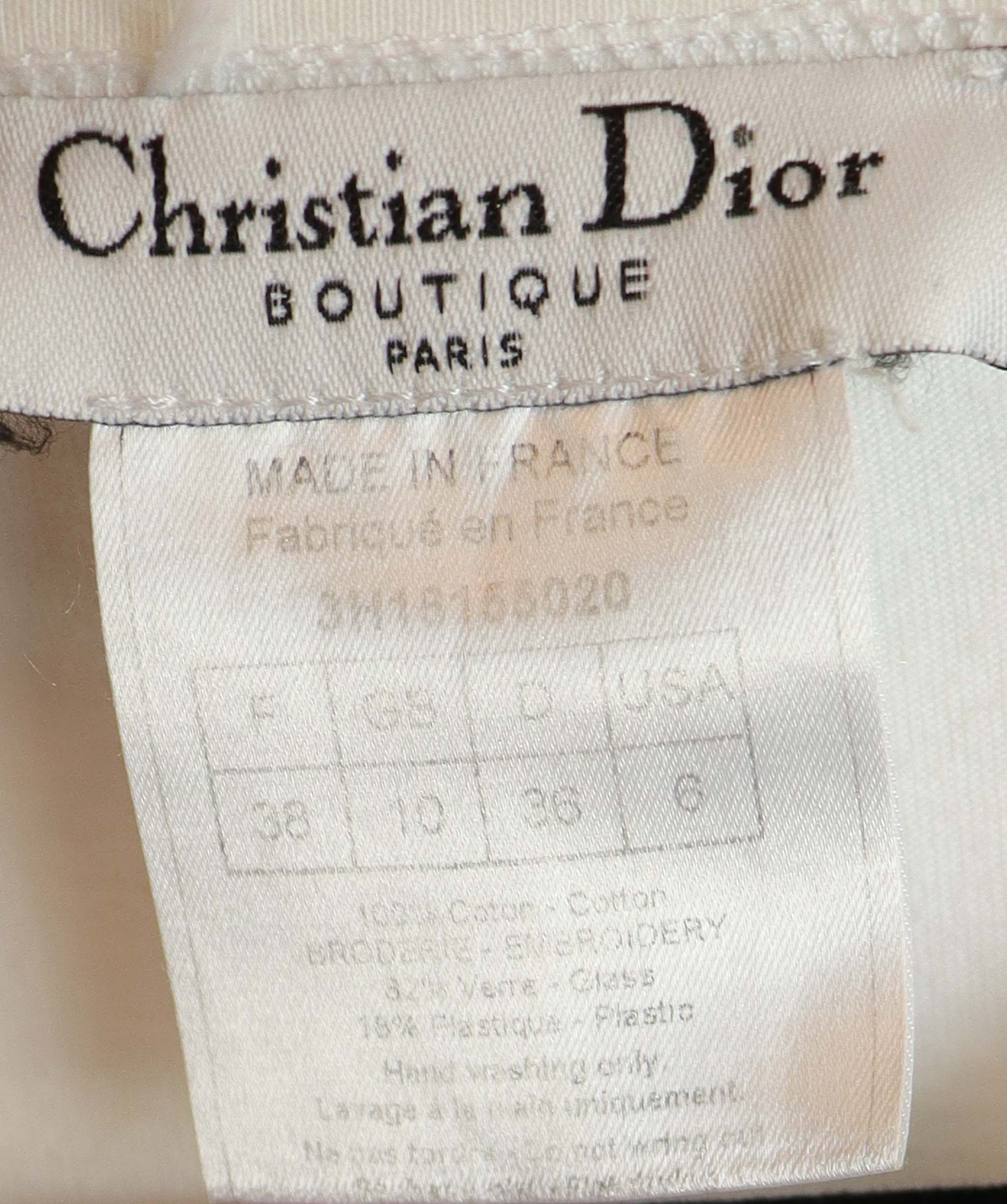 Christian Dior Dior J'Adore Flower Tshirt White Crown DXBS4283