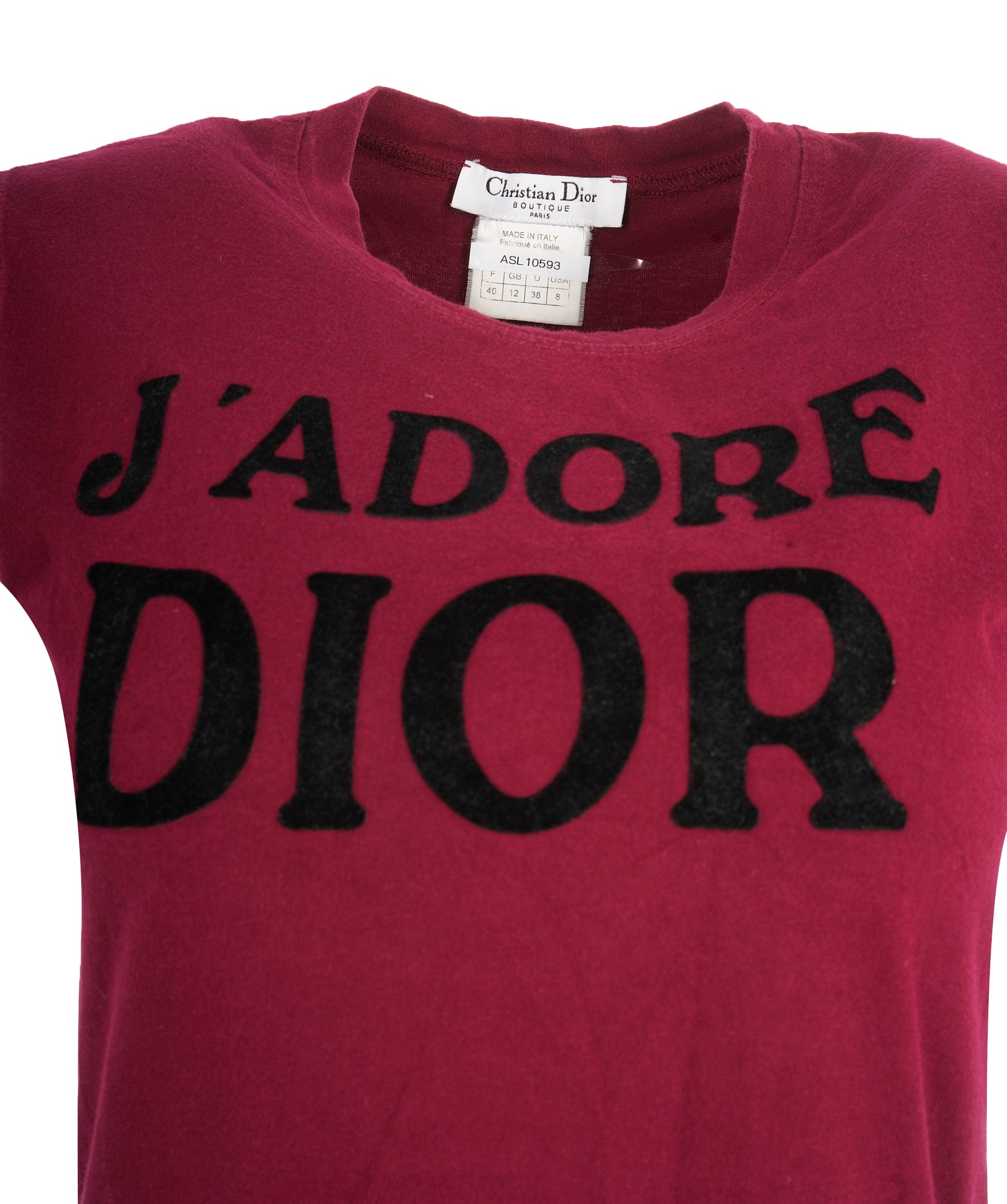 Christian Dior Dior J'adore Tank Top Wine Red #40 ASL10593