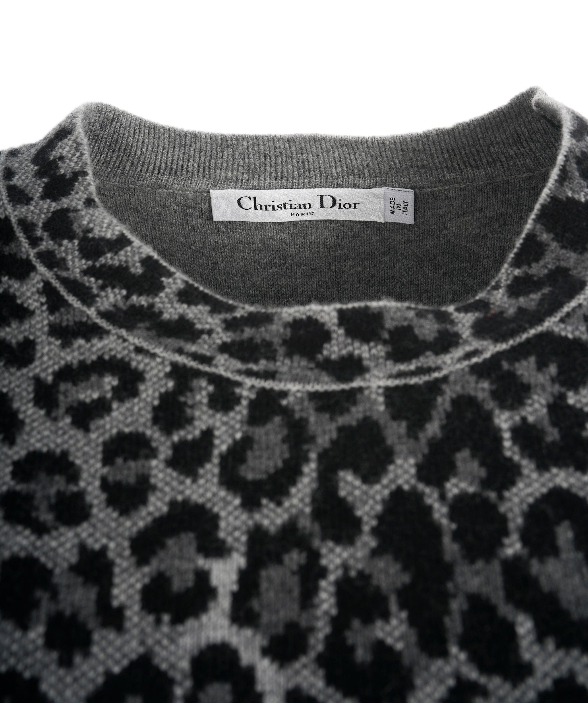 Christian Dior Dior Leopard Print Logo Sweater  ALC1412