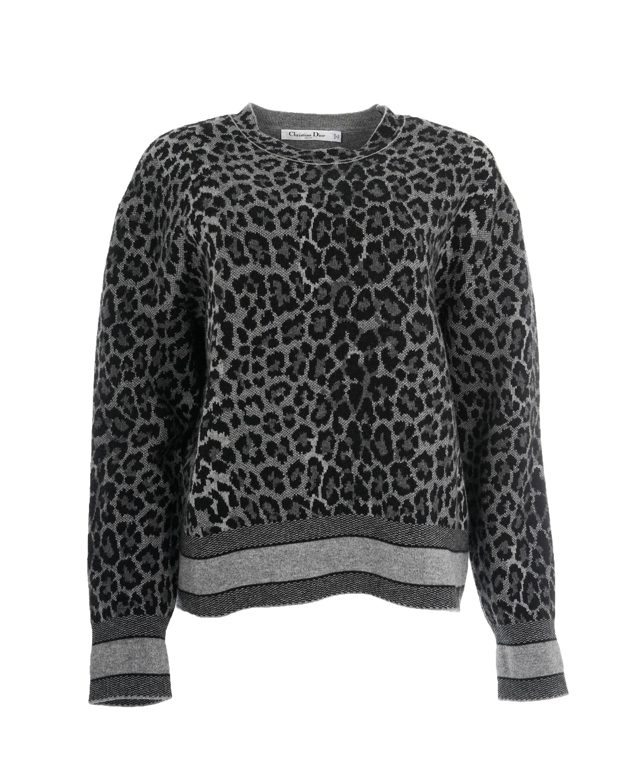 Christian Dior Dior Leopard Print Logo Sweater  ALC1412