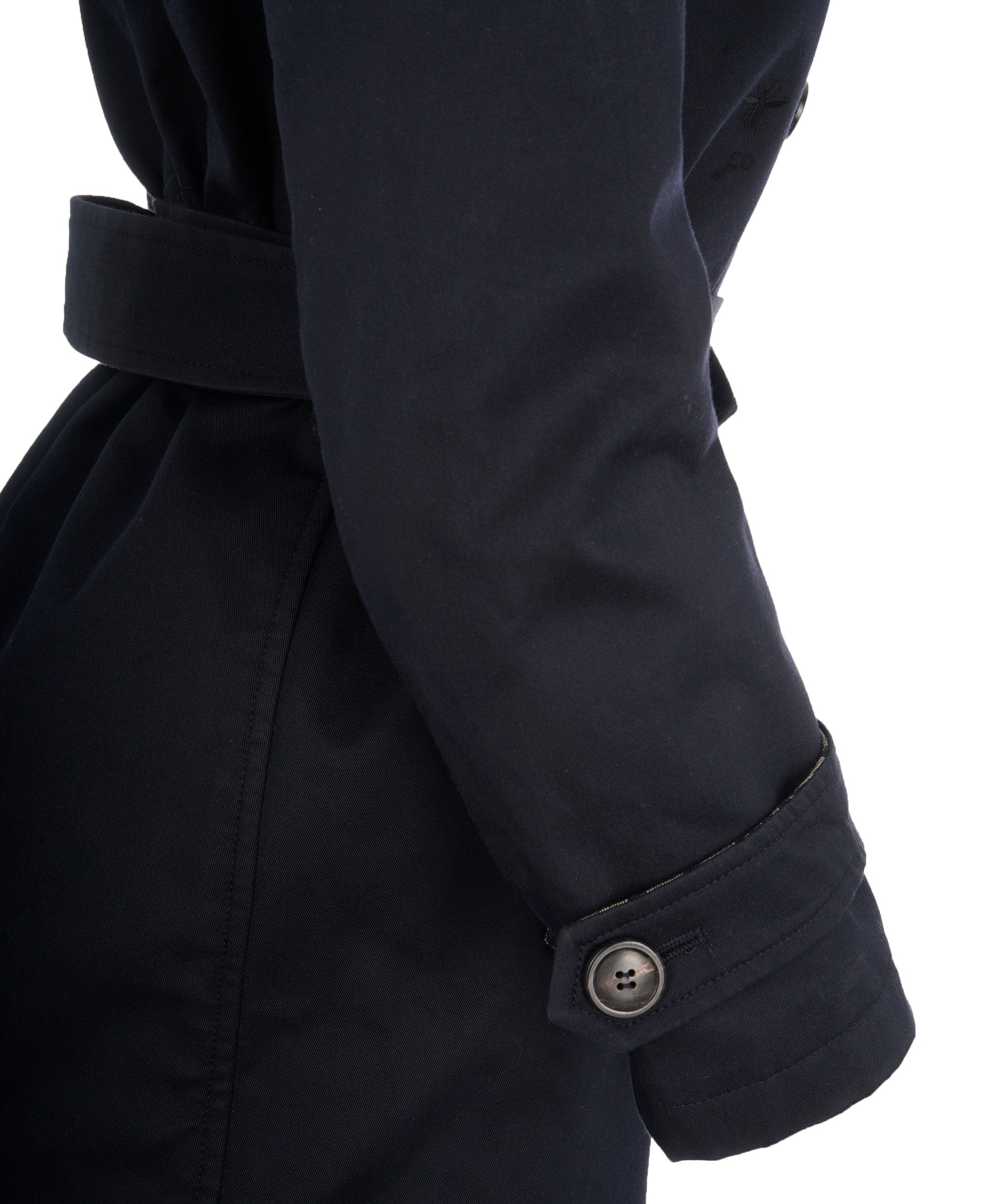 Christian Dior Dior Oblique Navy Trench Coat  ALL0575