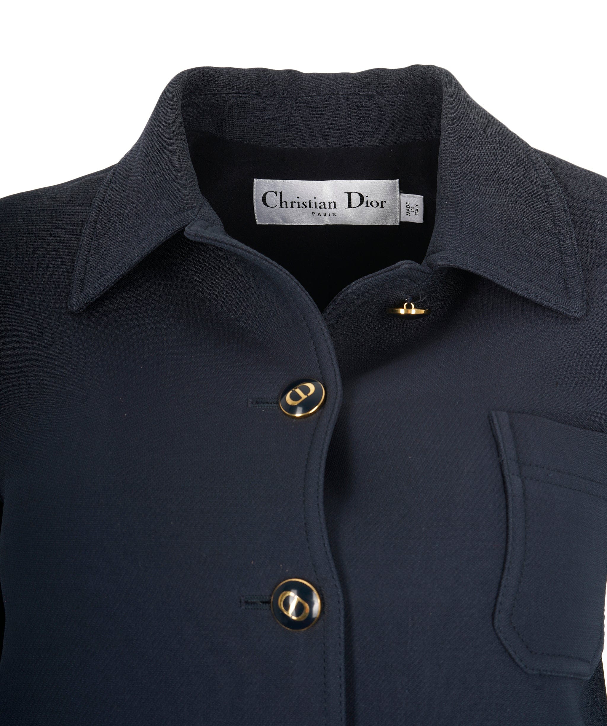 Christian Lacroix Christian Dior Navy CD button Jacket ALC1406