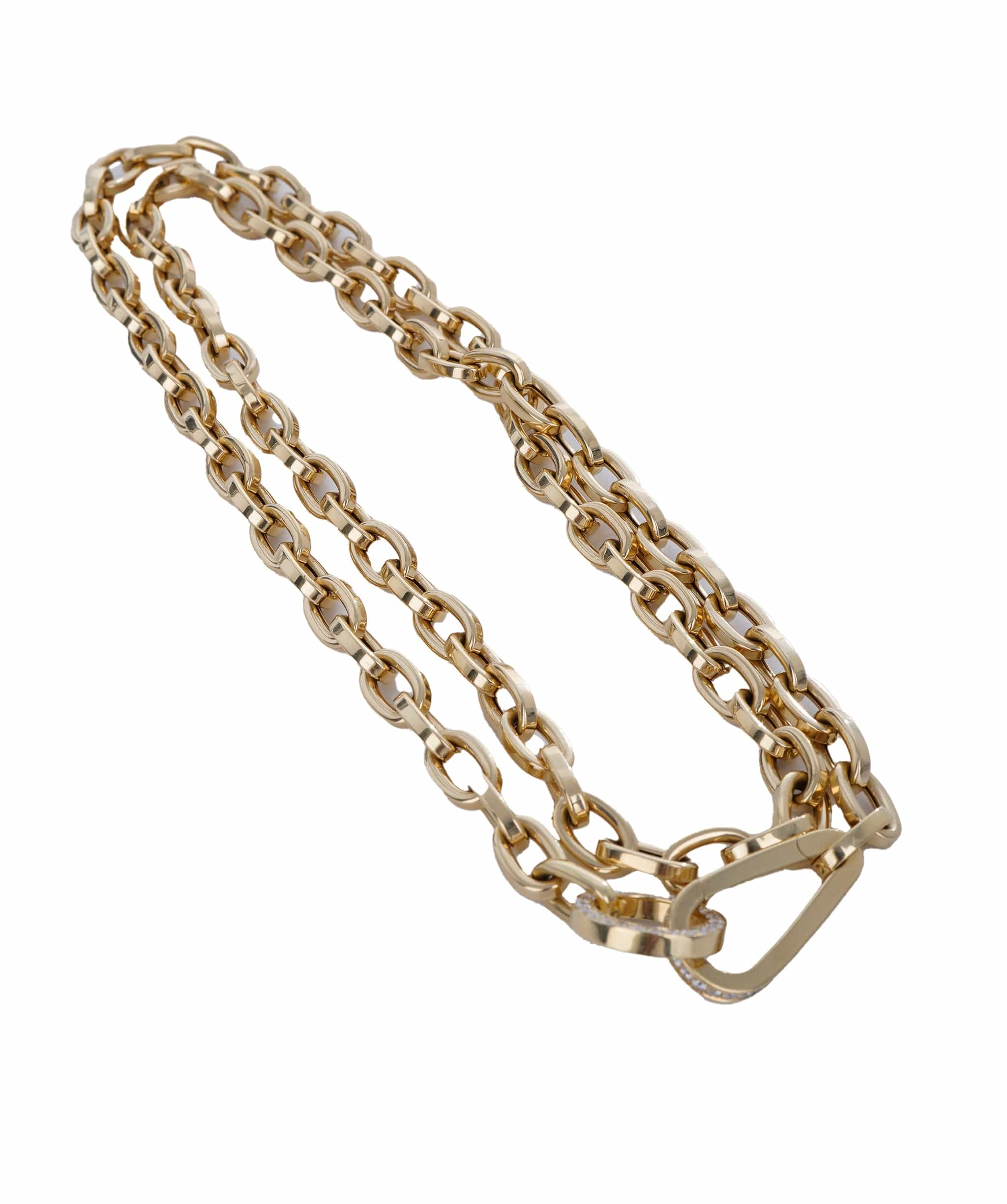 Crivelli Crivelli chain yellow gold with diamonds  ASC5048