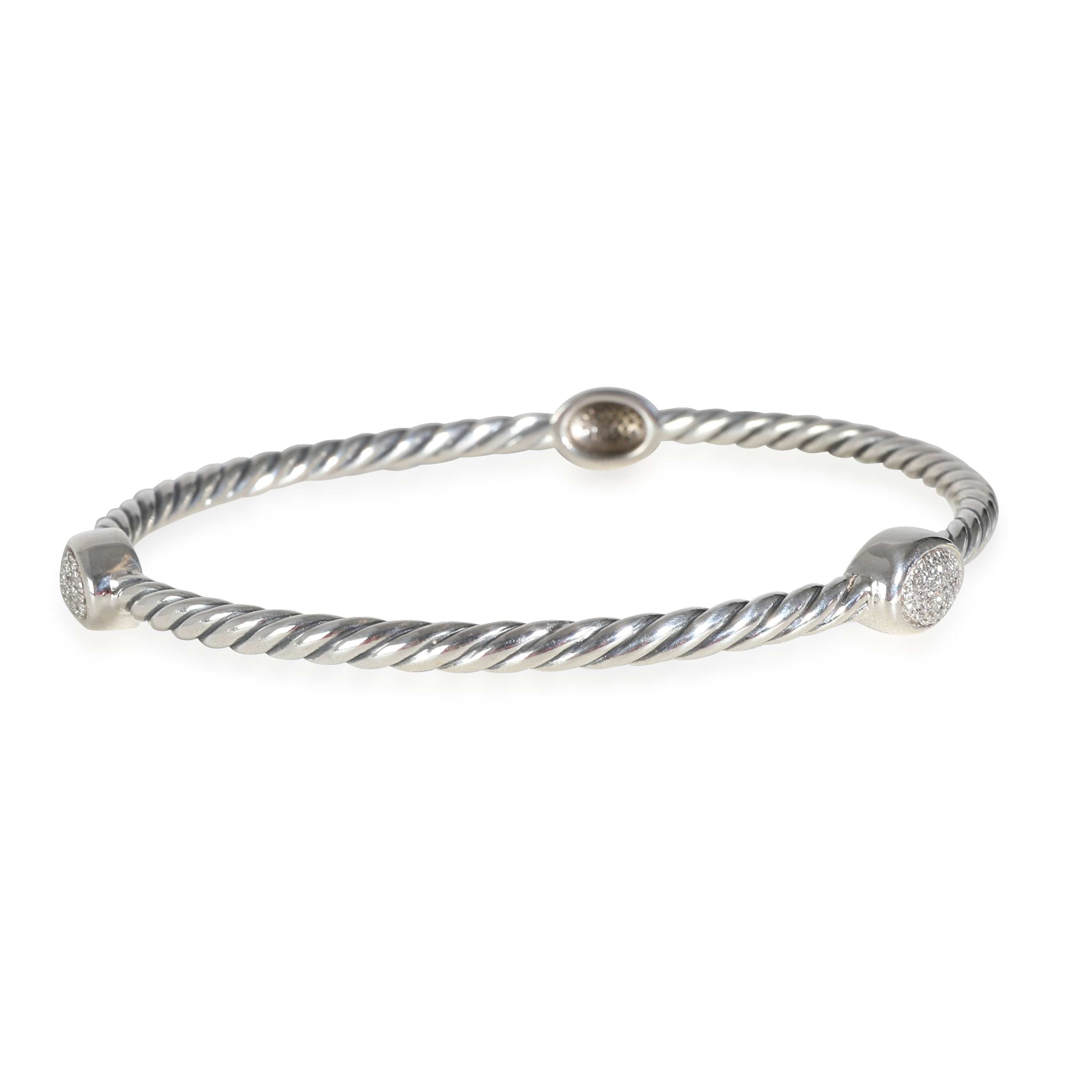 David Yurman Confetti Diamond Bracelet in  Sterling Silver 0.3 CTW