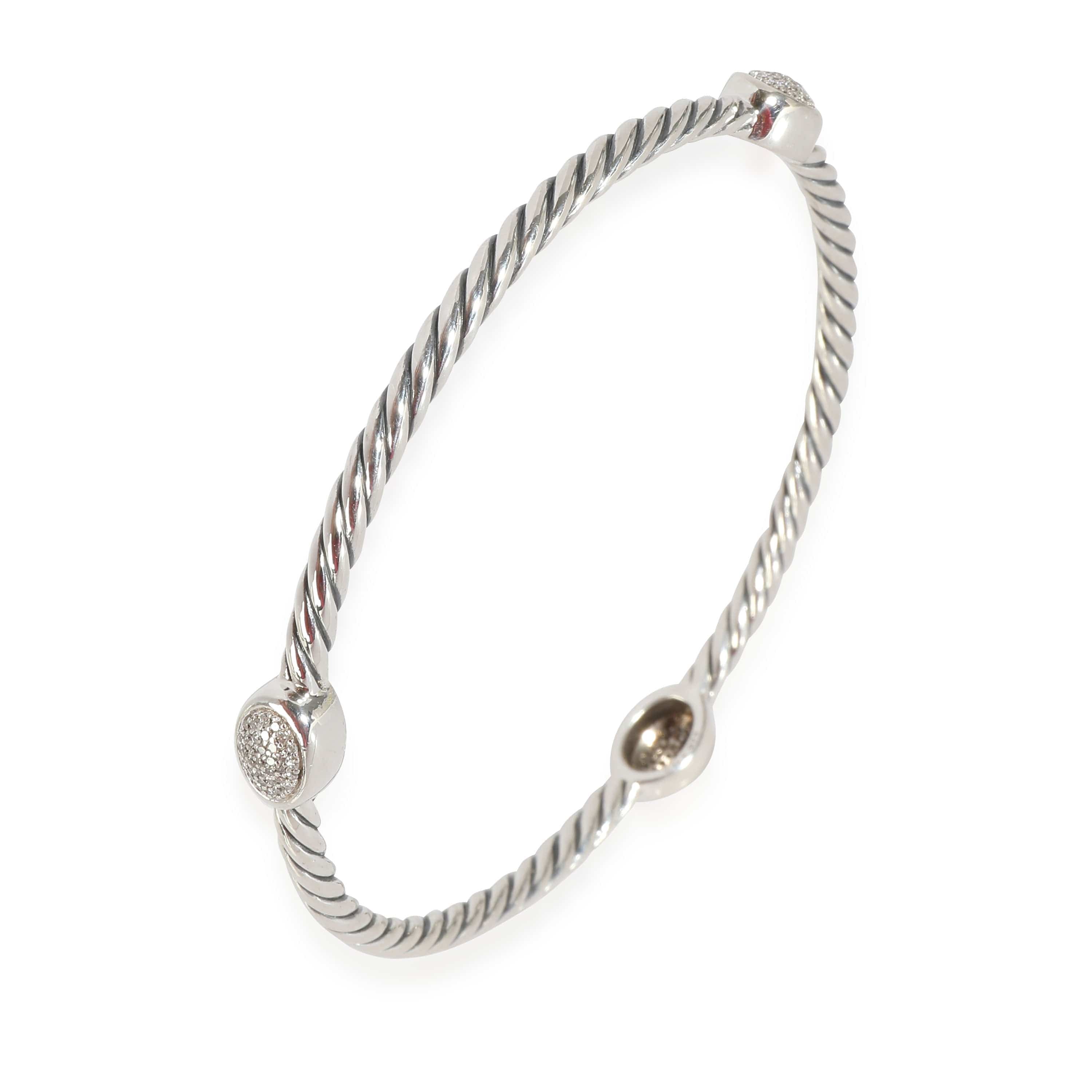 David Yurman Confetti Diamond Bracelet in  Sterling Silver 0.3 CTW