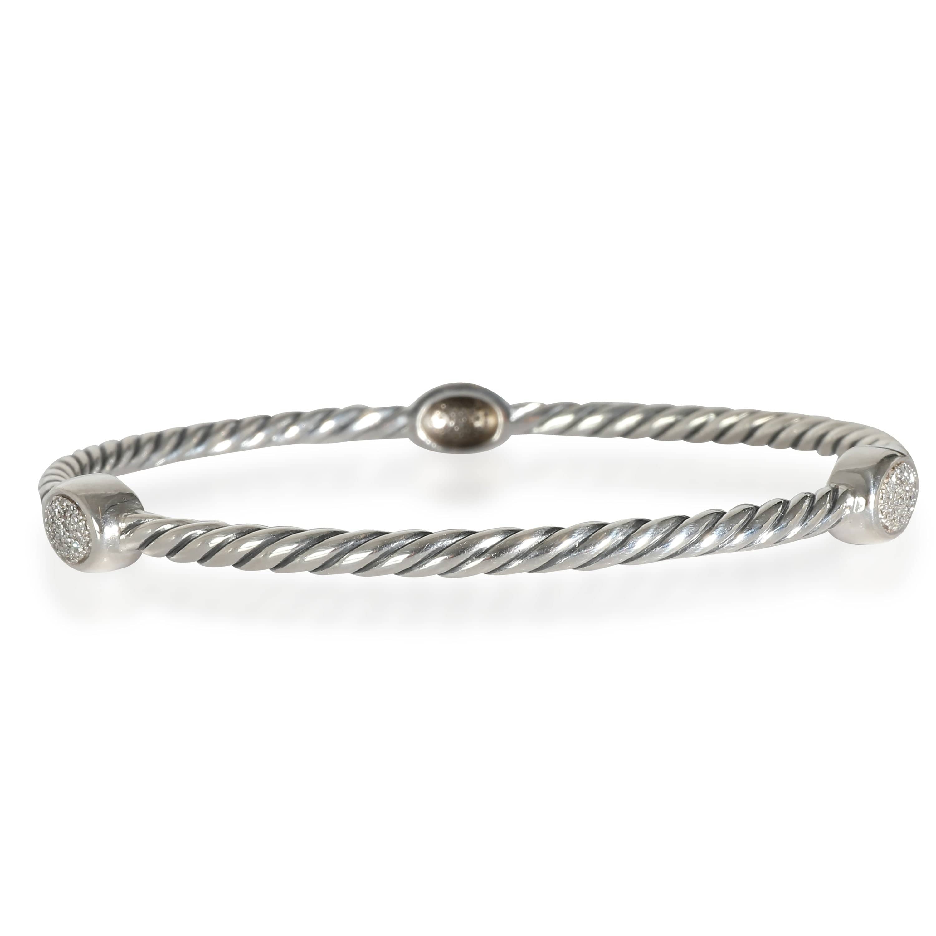 David Yurman Confetti Diamond Bracelet in  Sterling Silver 0.3 CTW