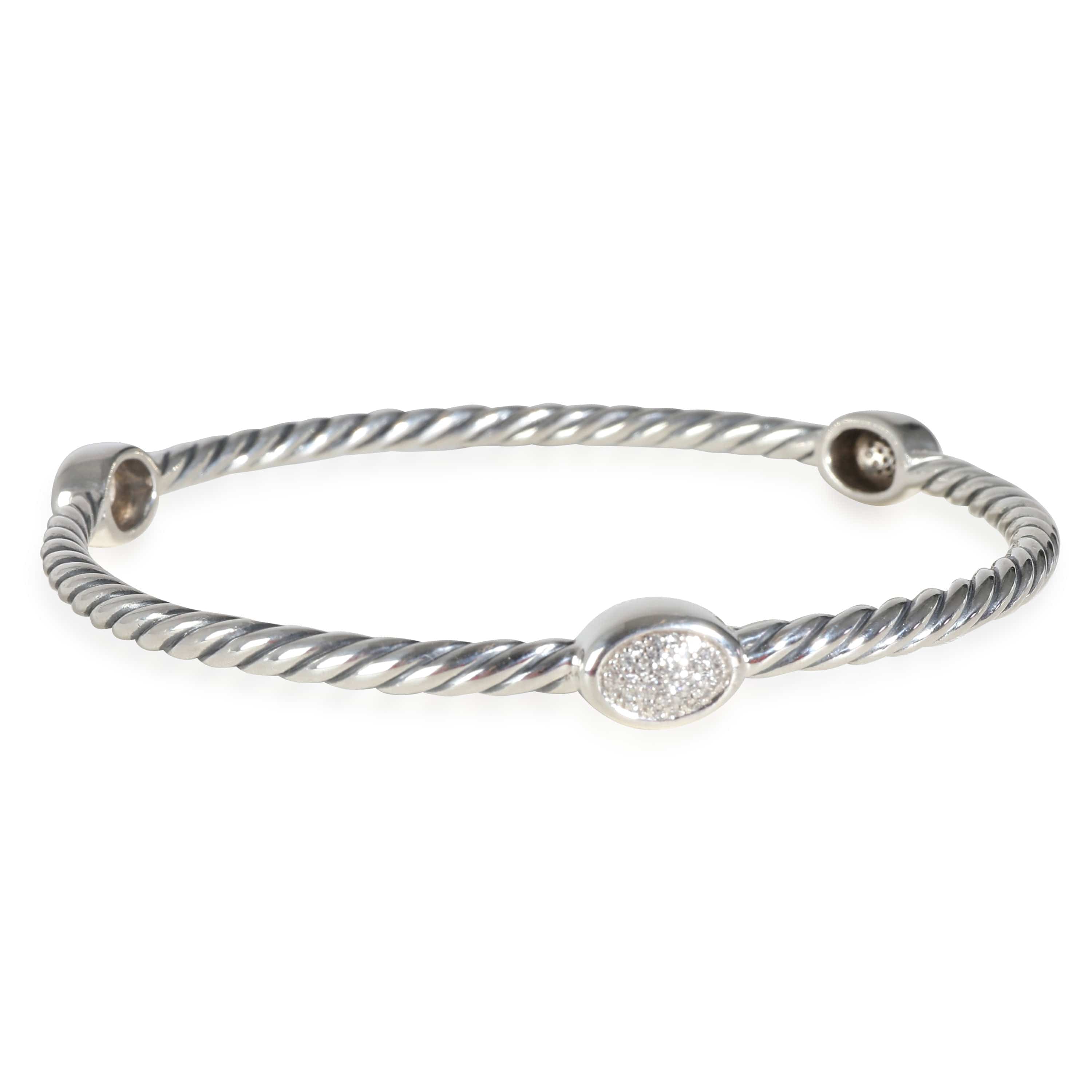 David Yurman Confetti Diamond Bracelet in  Sterling Silver 0.3 CTW