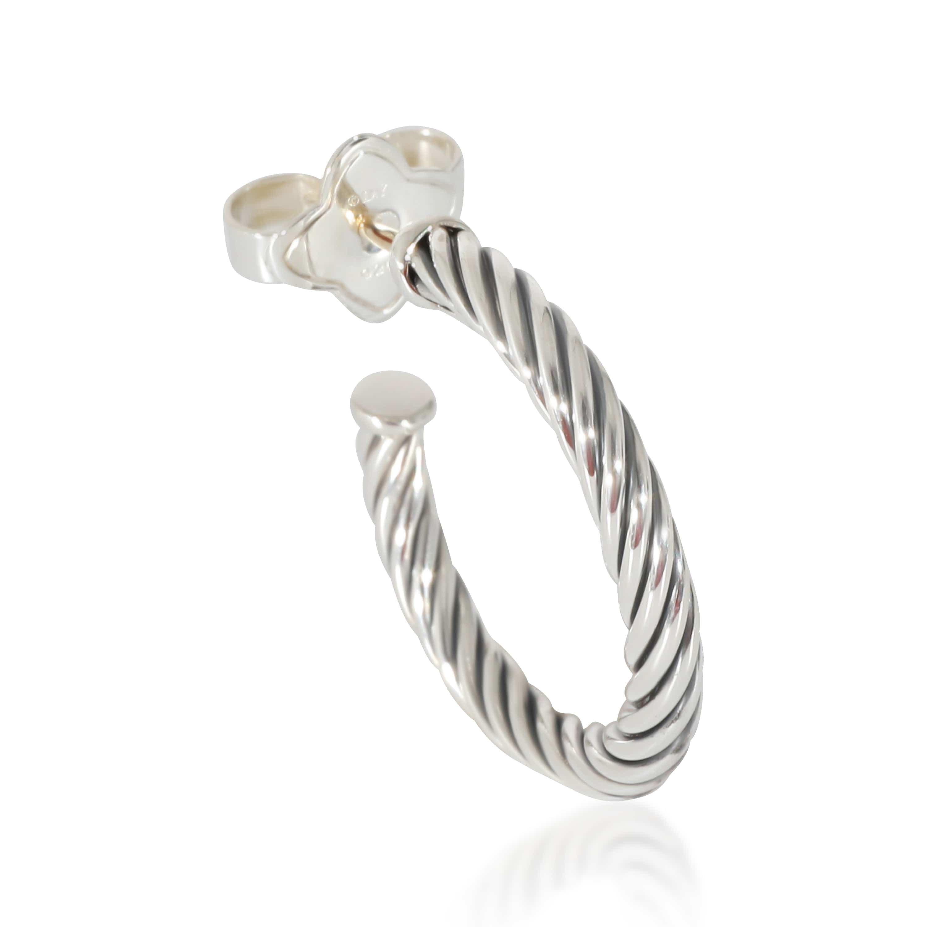 David Yurman David Yurman Cable Earrings in Sterling Silver