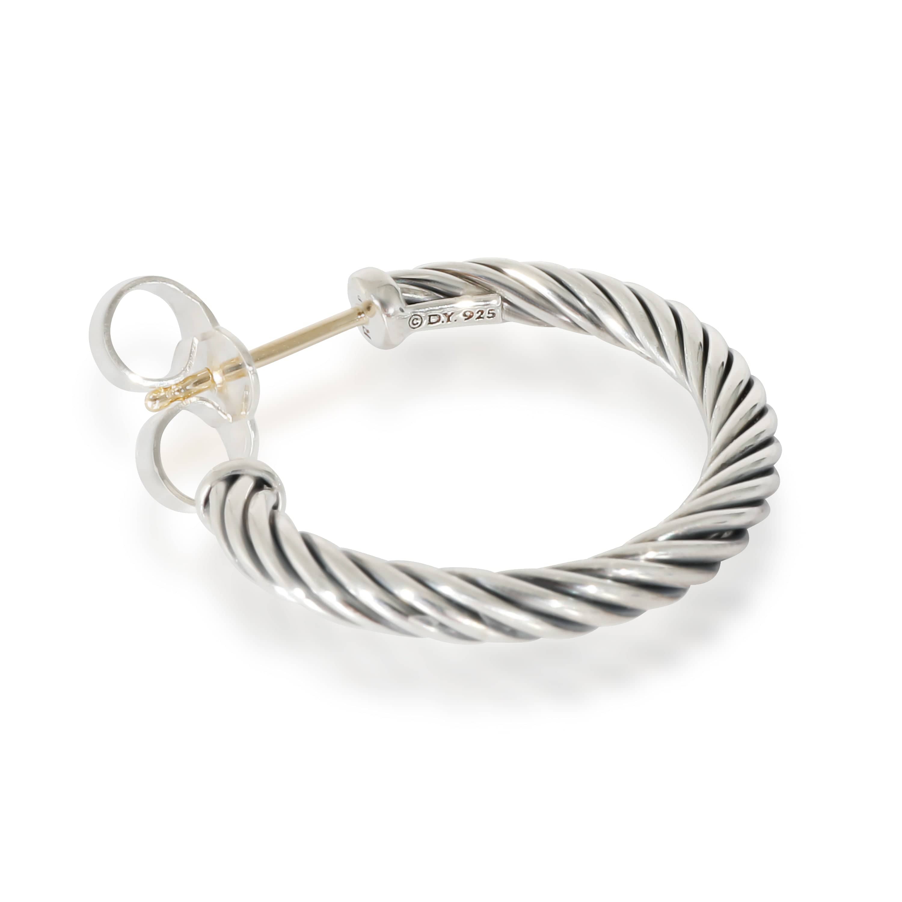 David Yurman David Yurman Cable Earrings in Sterling Silver