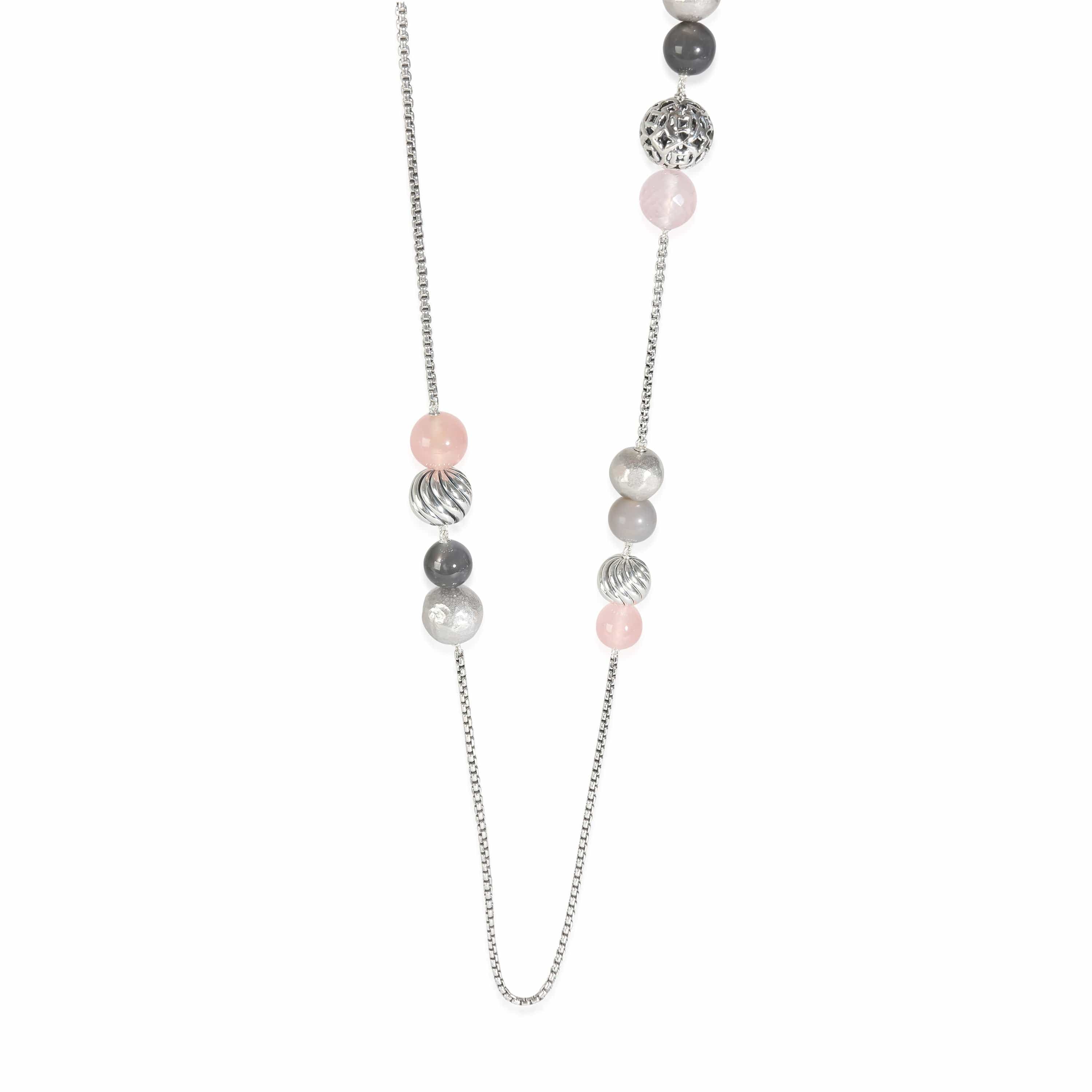 David Yurman David Yurman Elements Necklace with Rose Quartz in  Sterling Silver