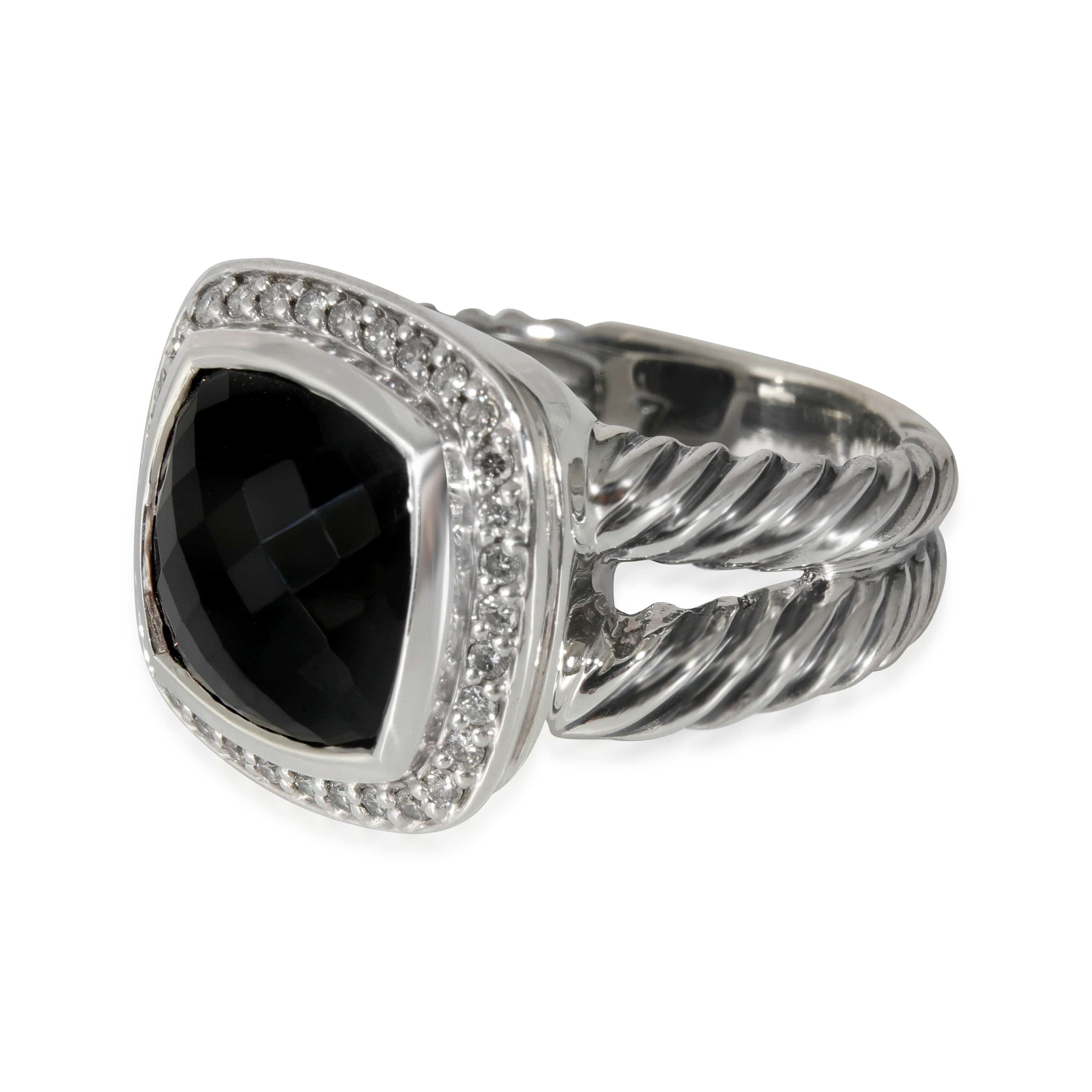 David Yurman David Yurman Albion Onyx Ring in  Sterling Silver Black 0.2 CTW