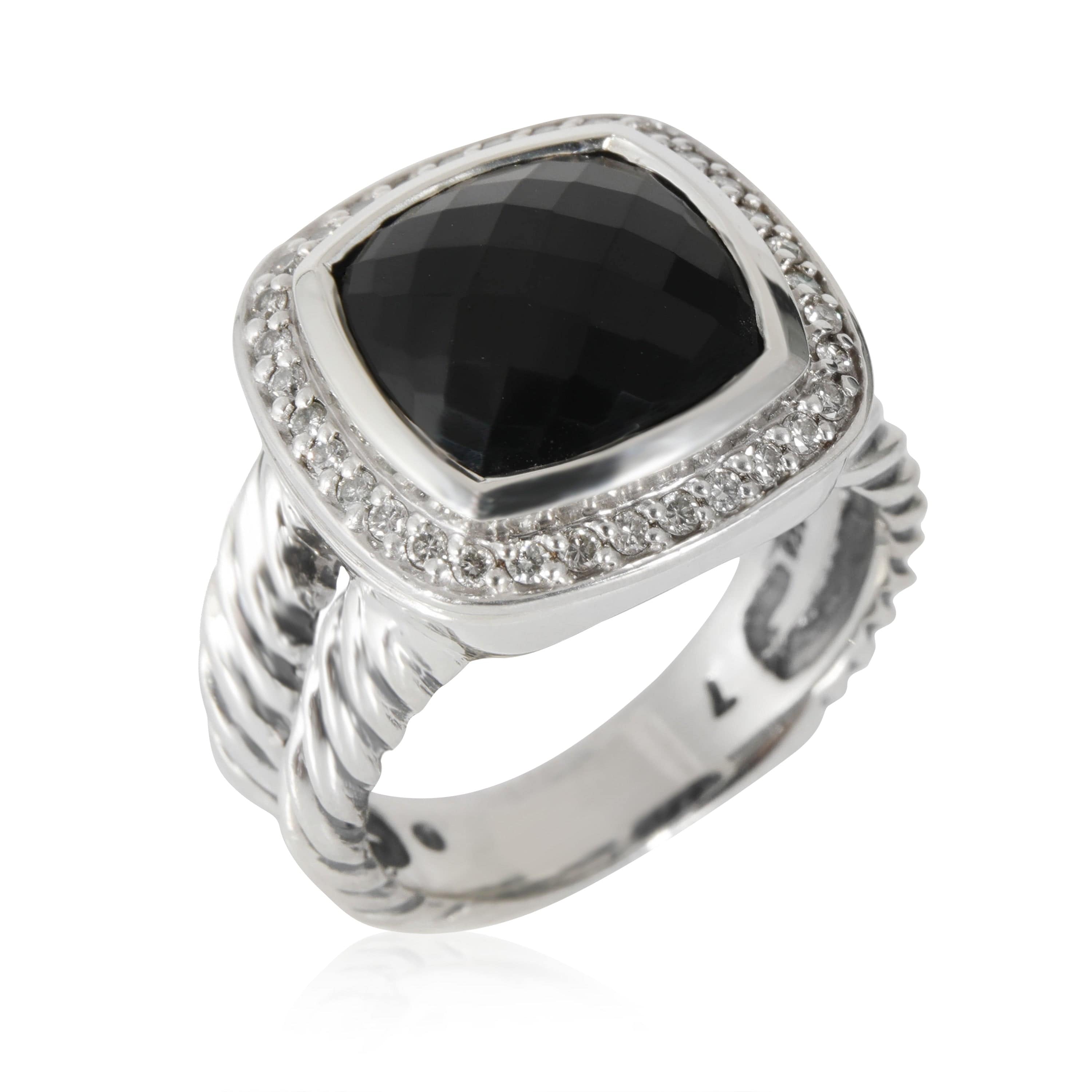 David Yurman David Yurman Albion Onyx Ring in  Sterling Silver Black 0.2 CTW