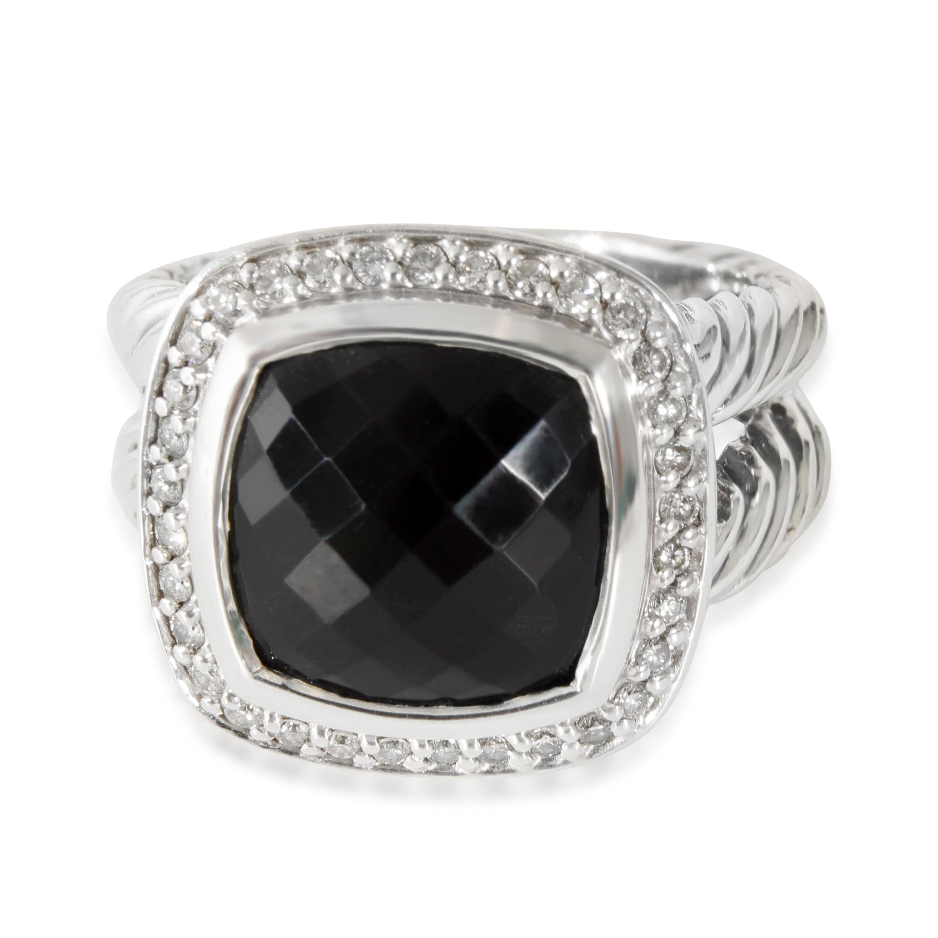 David Yurman David Yurman Albion Onyx Ring in  Sterling Silver Black 0.2 CTW