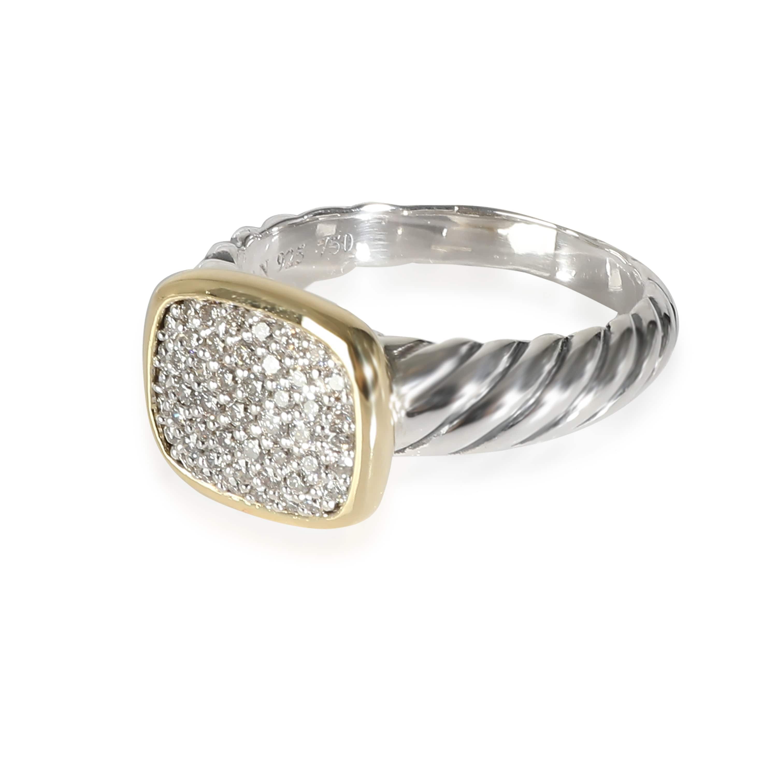 David Yurman David Yurman Noblesse Ring in 18K Yellow Gold/Sterling Silver 0.5 CTW