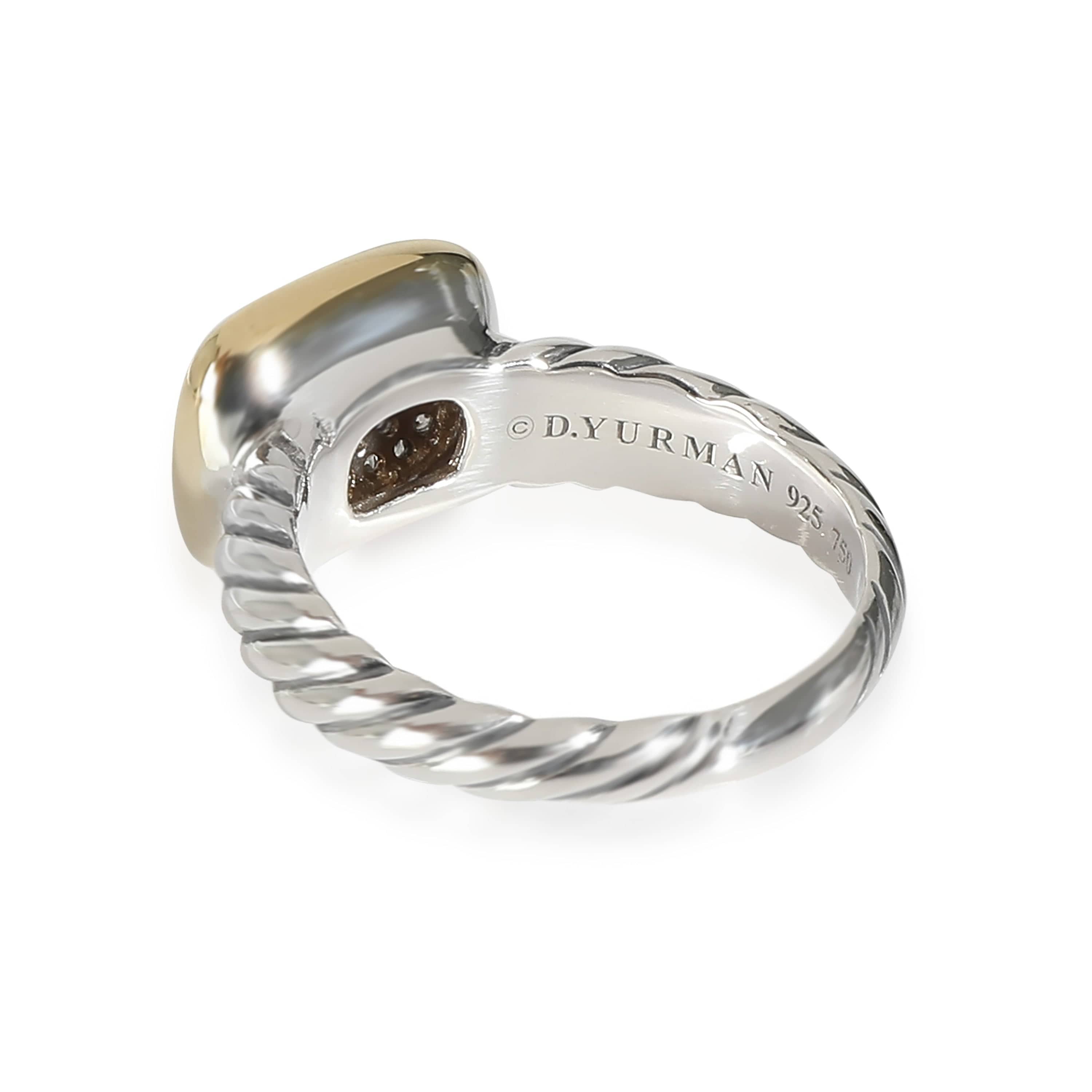 David Yurman David Yurman Noblesse Ring in 18K Yellow Gold/Sterling Silver 0.5 CTW