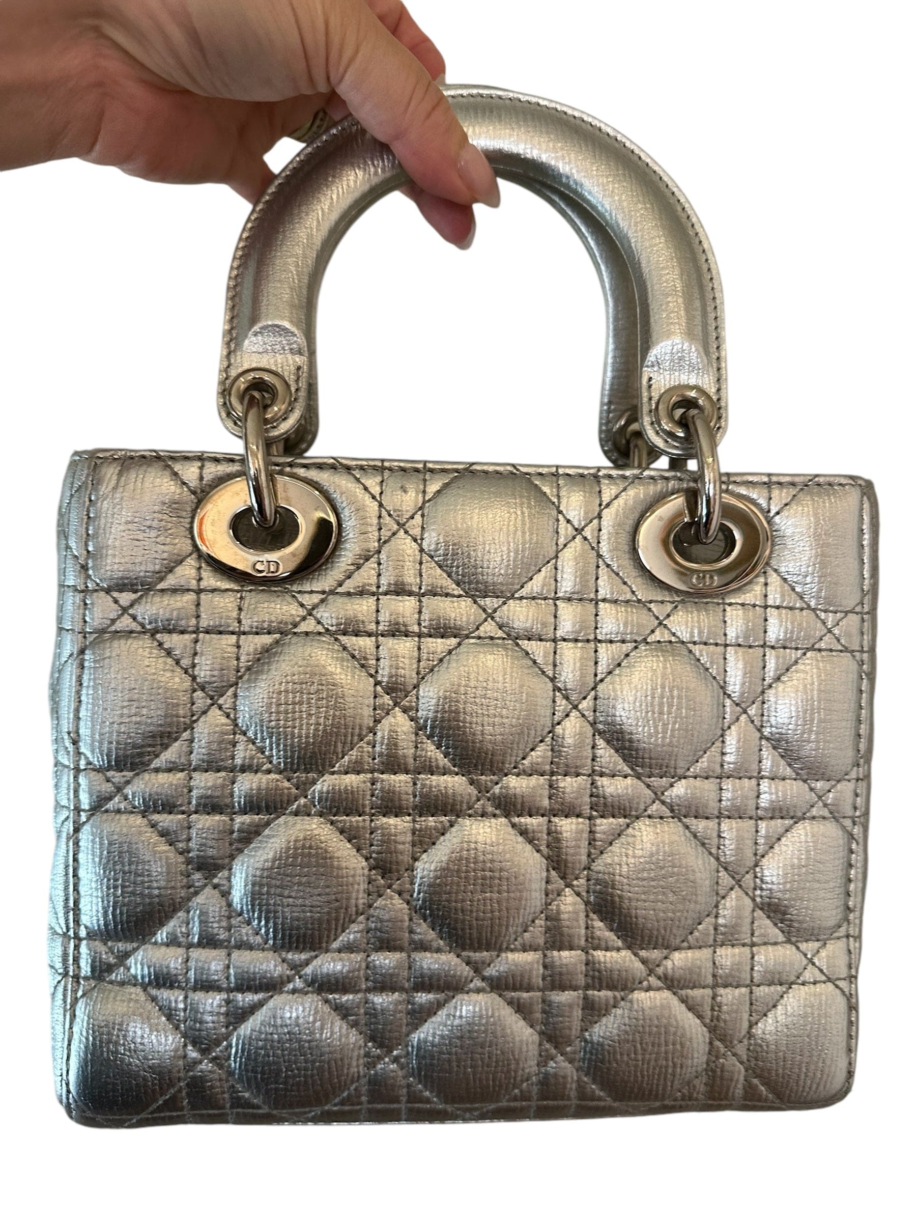 Dior Dior Small Lady Dior in Silver