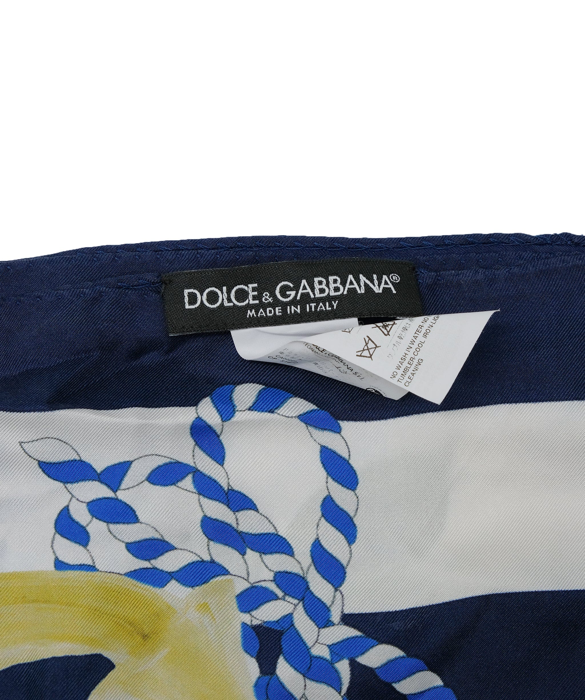 Dolce & Gabbana Dolce & Gabbana Silk Nautical Garden Scarf RJC2871