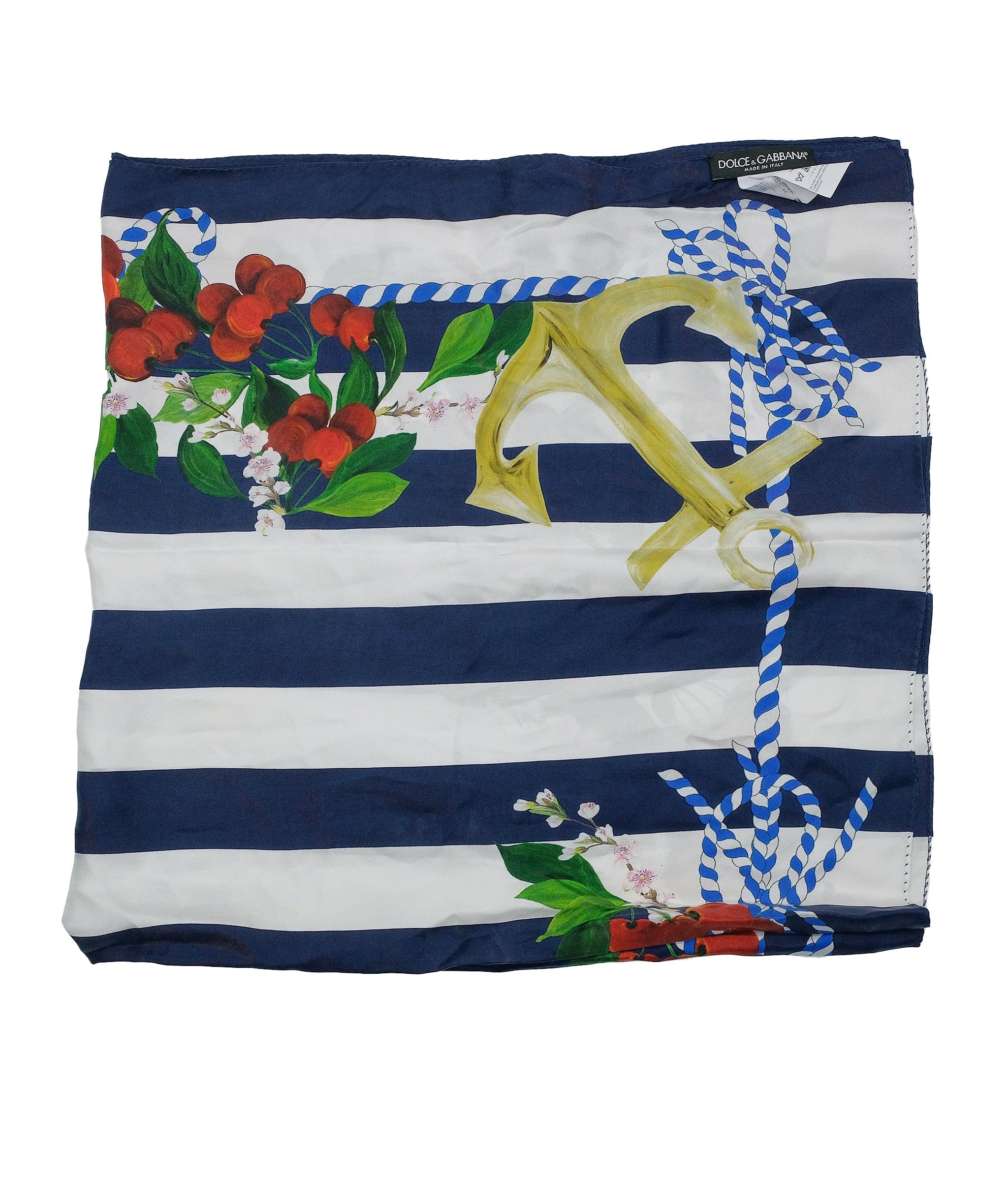 Dolce & Gabbana Dolce & Gabbana Silk Nautical Garden Scarf RJC2871