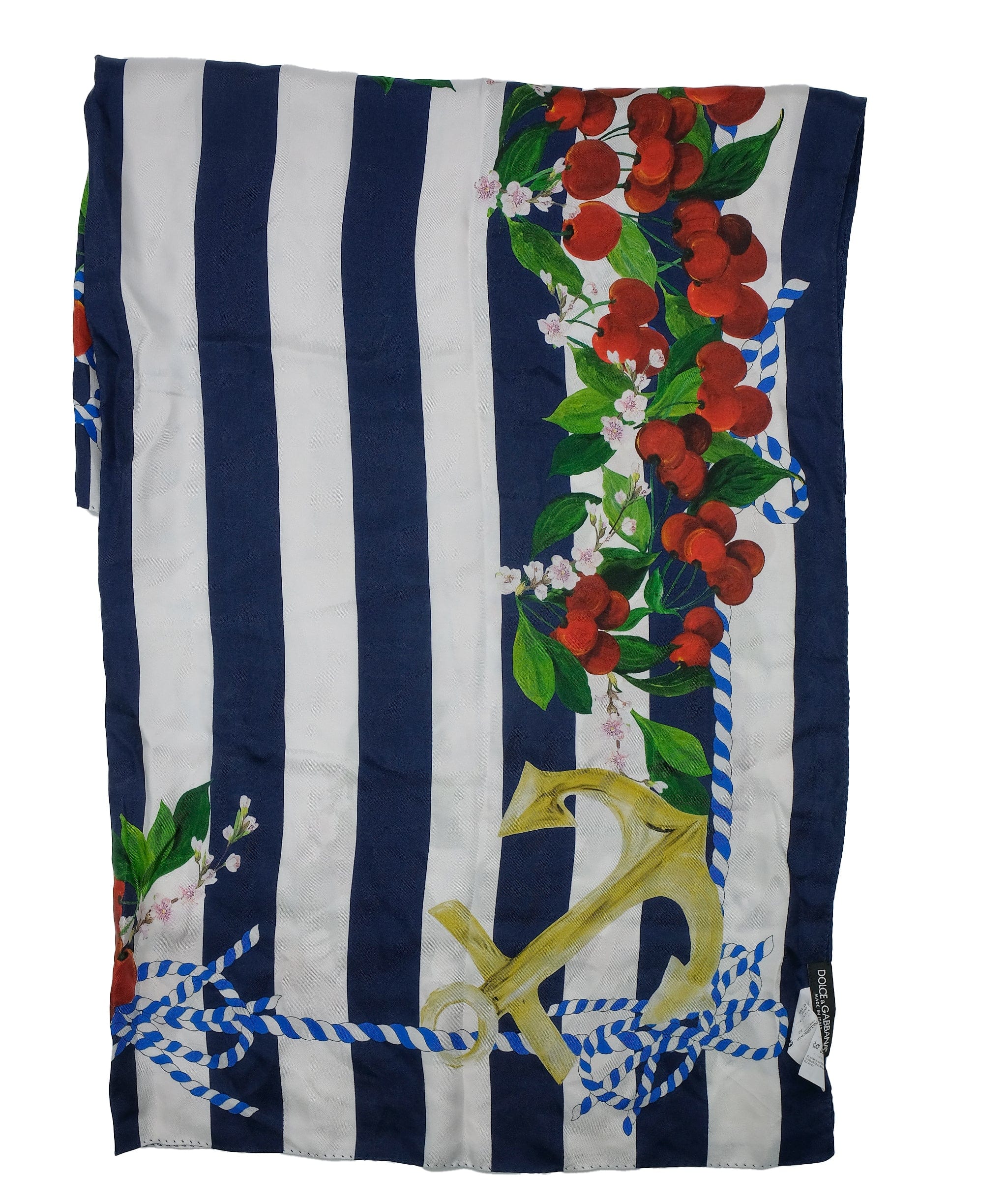 Dolce & Gabbana Dolce & Gabbana Silk Nautical Garden Scarf RJC2871