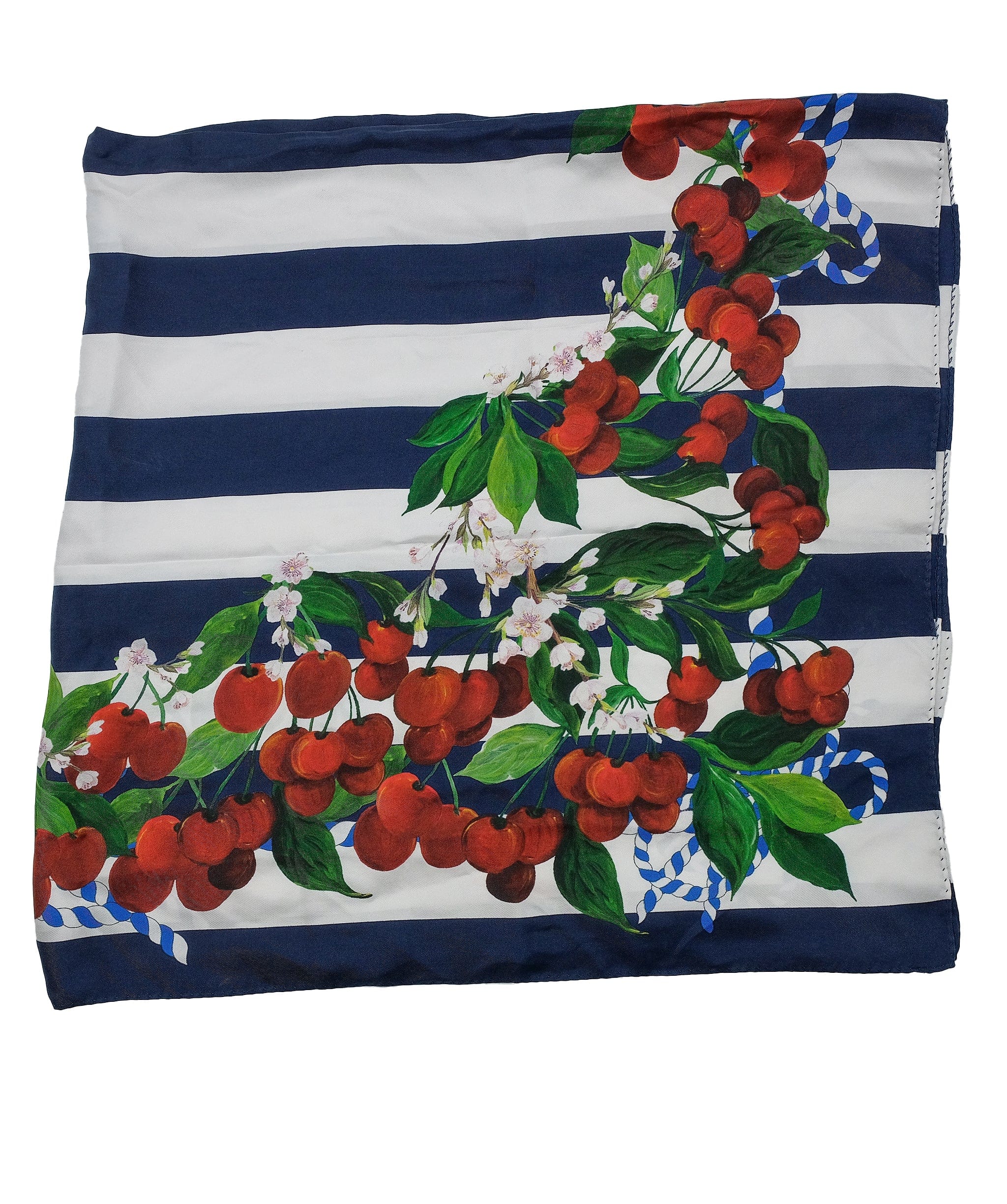 Dolce & Gabbana Dolce & Gabbana Silk Nautical Garden Scarf RJC2871