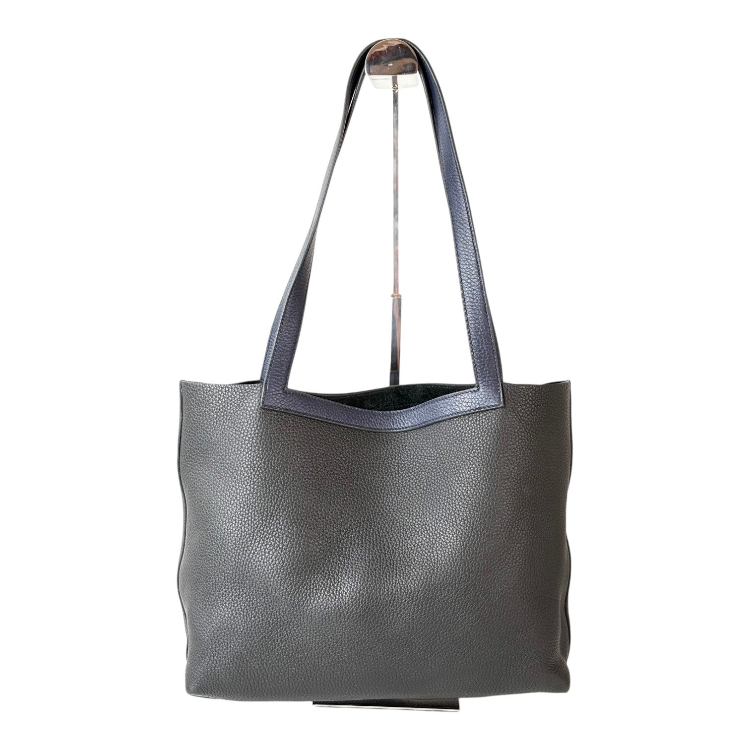 Hermes Cabasellier Bicolour Bag in Clemence Leather Black/Blue