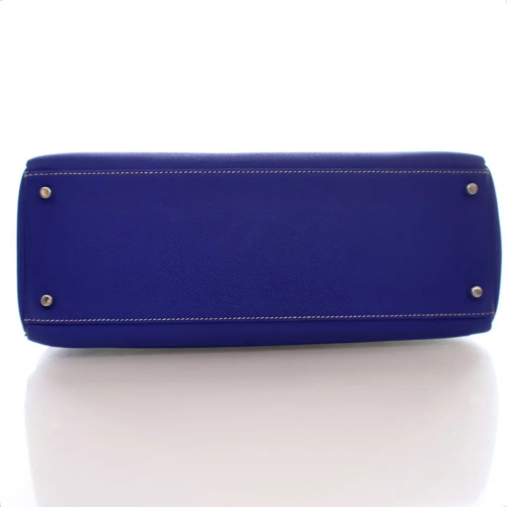 Hermes Bleu Electrique Epsom Candy Kelly 35 UT1BNC