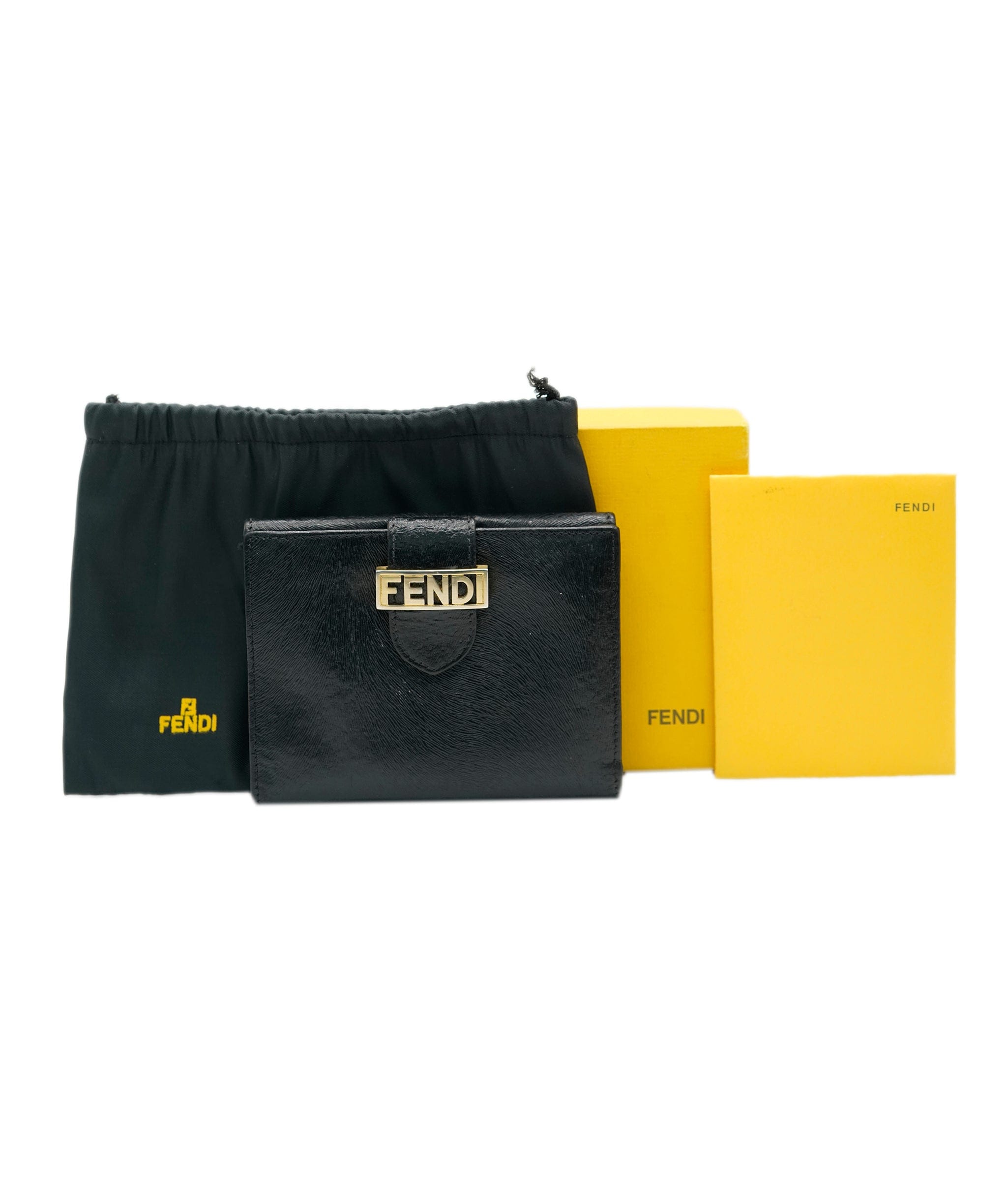 Fendi Fendi Black Compact Wallet ALC1059