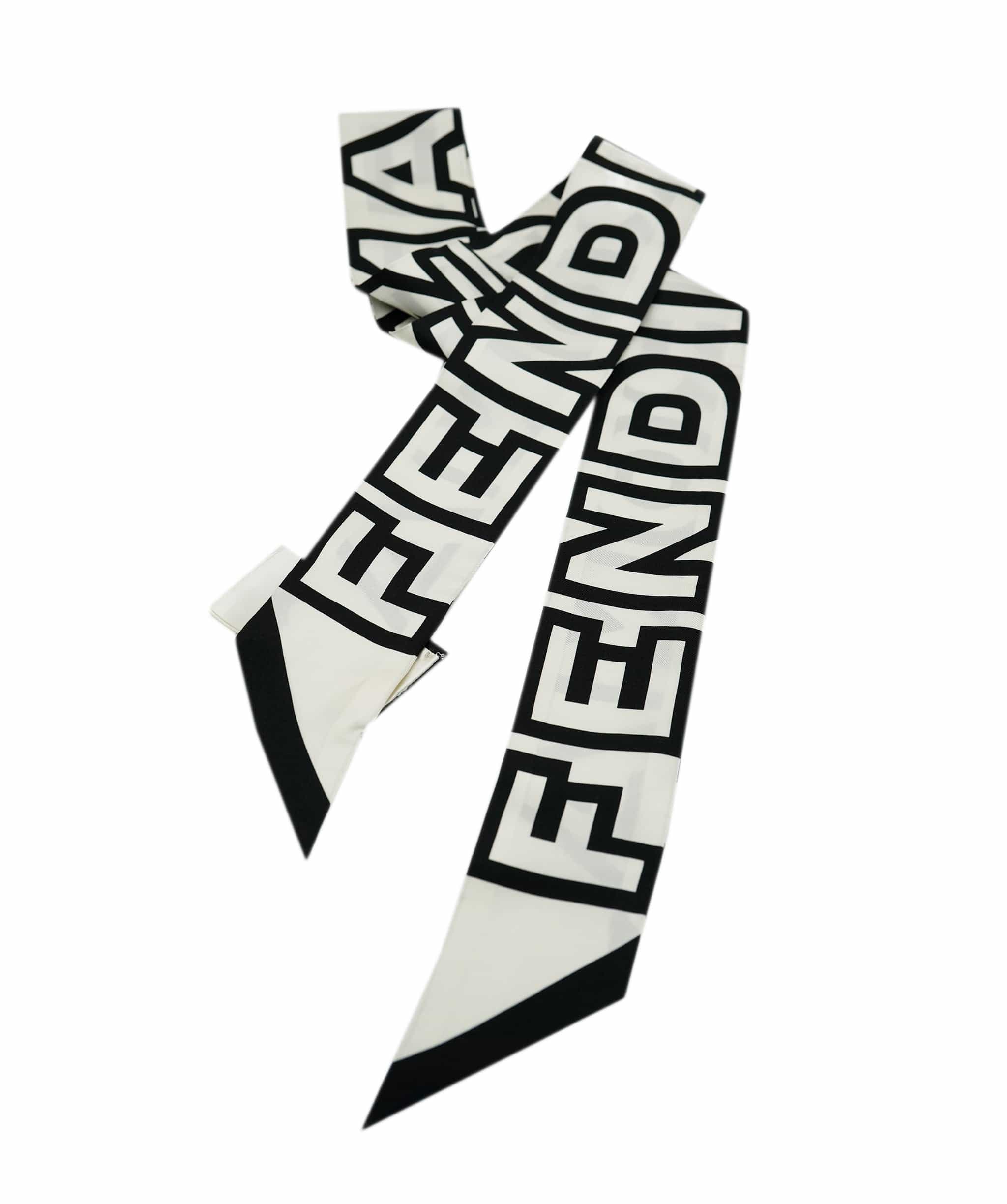 Fendi Fendi Black & White Twilly - AVL1458