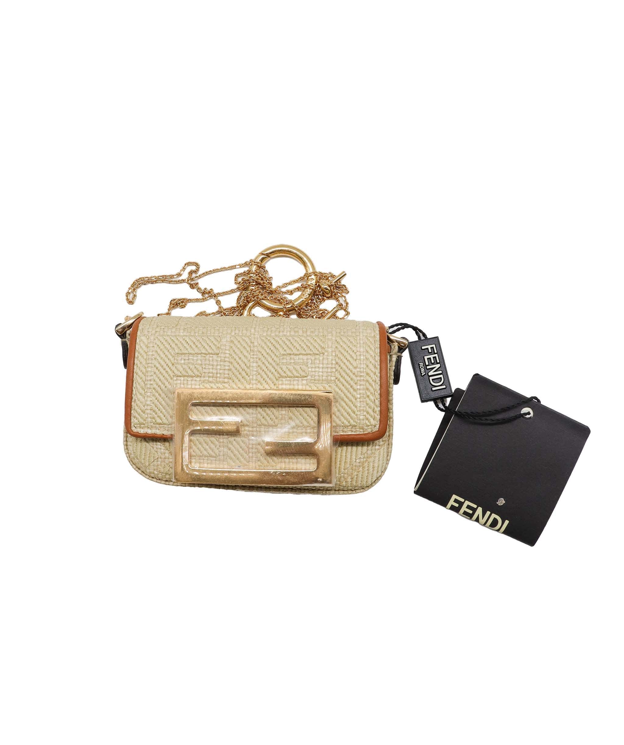 Fendi Fendi Nano Baguette Maxi Buckle Paglia Tuoia - DXBS1066