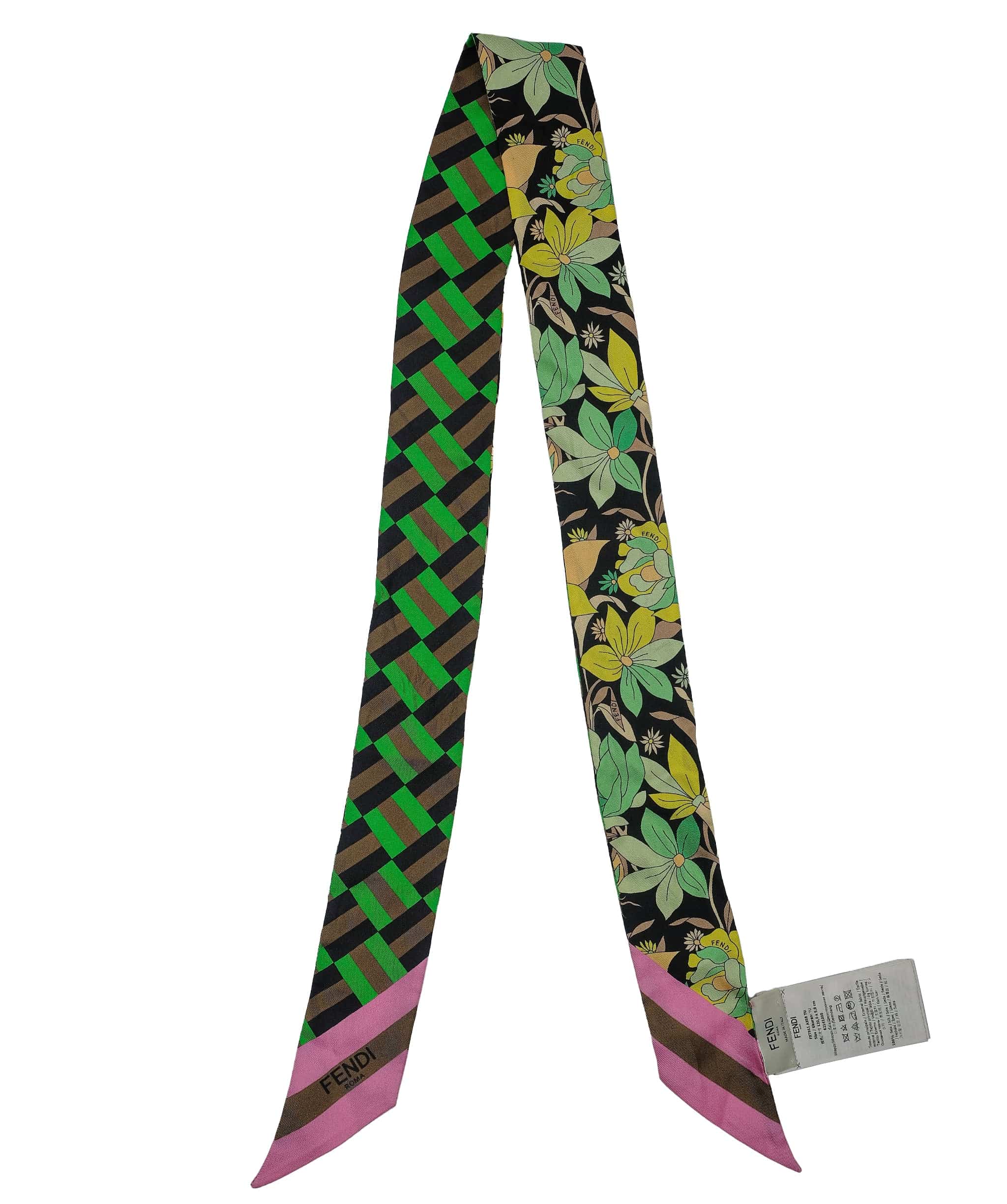 Fendi Fendi Twilly Green Pink Printed RJC3262