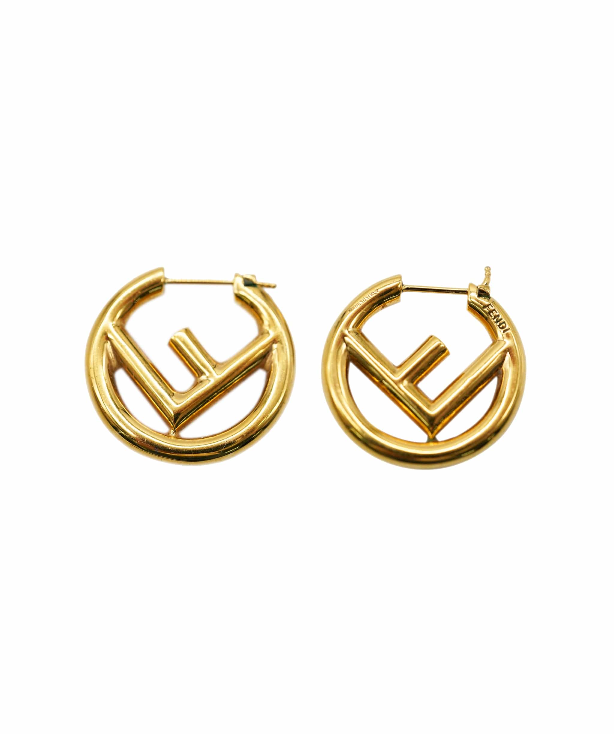 Fendi Fendi hoop gold earrings - AJC0283