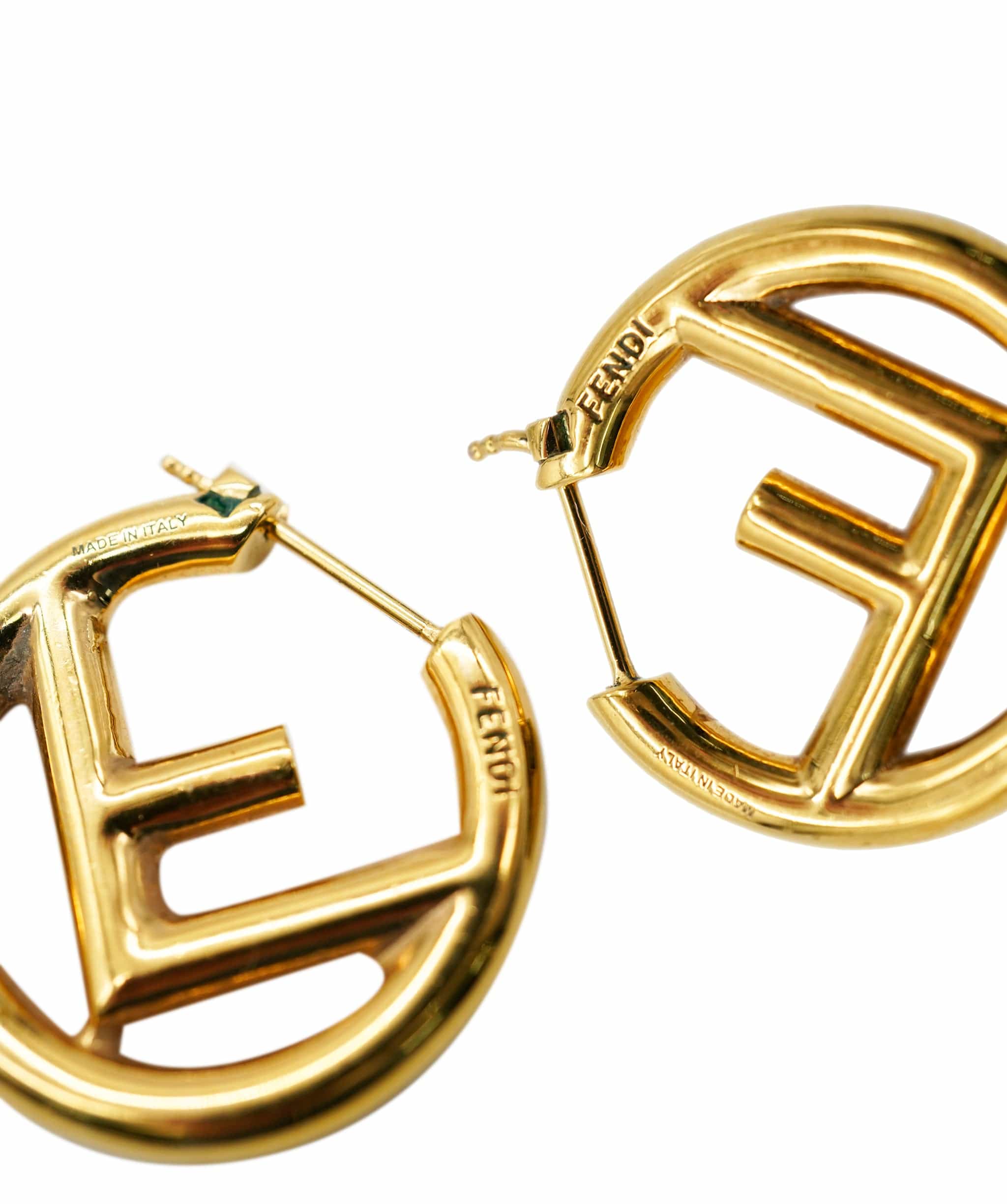 Fendi Fendi hoop gold earrings - AJC0283